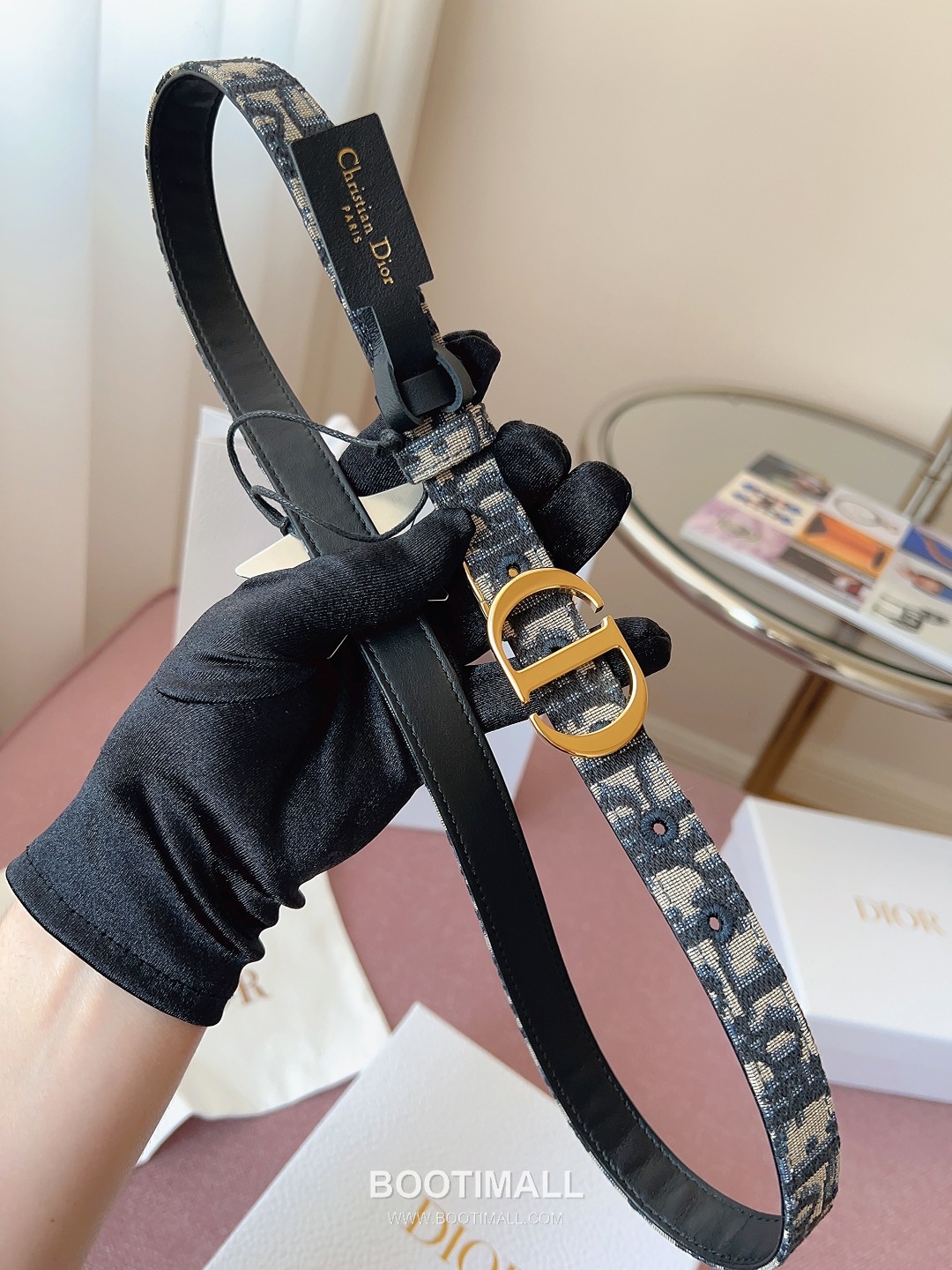 Dior Buckle Leather Belt Cowhide 디올 버클 가죽 벨트 2cm 소가죽 3