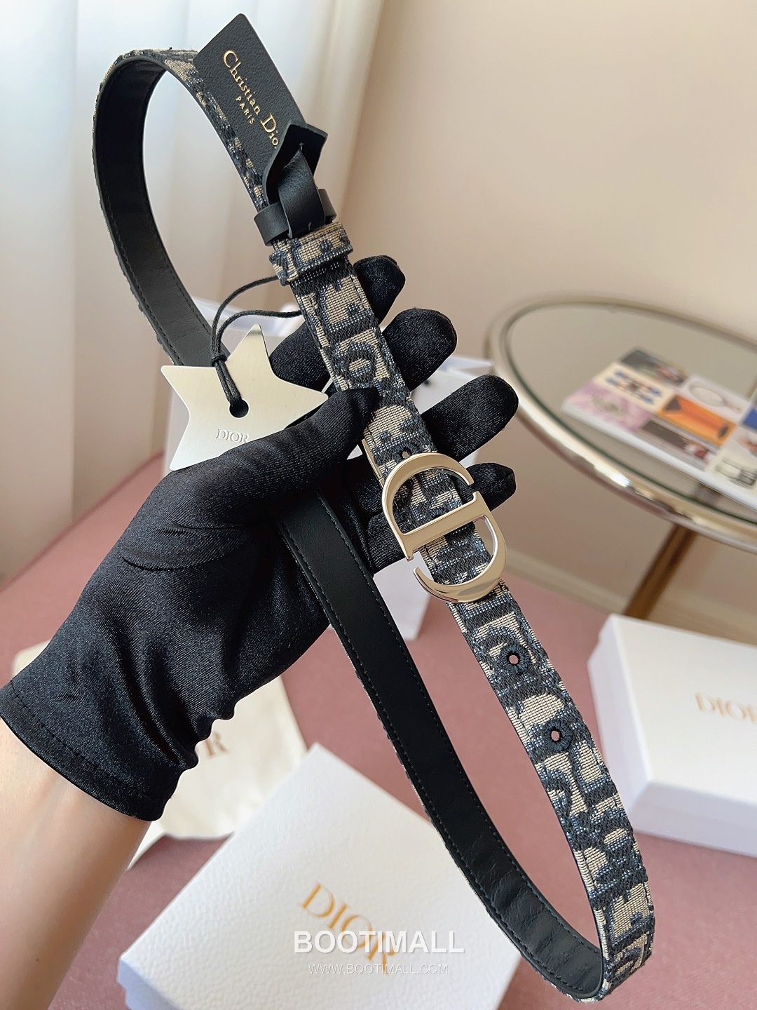 Dior Buckle Leather Belt Cowhide 디올 버클 가죽 벨트 2cm 소가죽 3