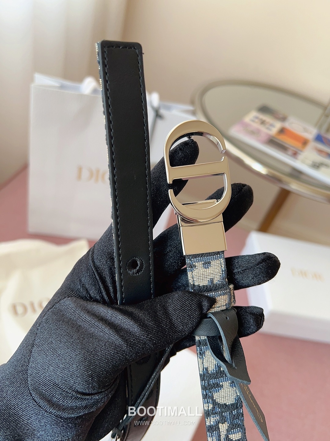 Dior Buckle Leather Belt Cowhide 디올 버클 가죽 벨트 2cm 소가죽 5