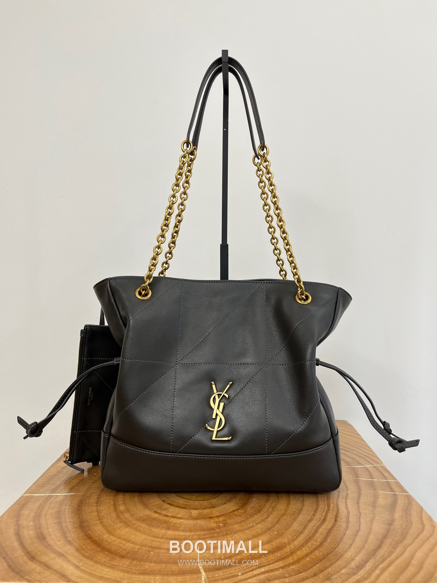 Saint Laurent Jamie 4.3 Pochon Large Lambskin Gray Shoulder Bag 생로랑 제이미 4.3 포숑 라지 램스킨 그레이 숄더백 35cm 10