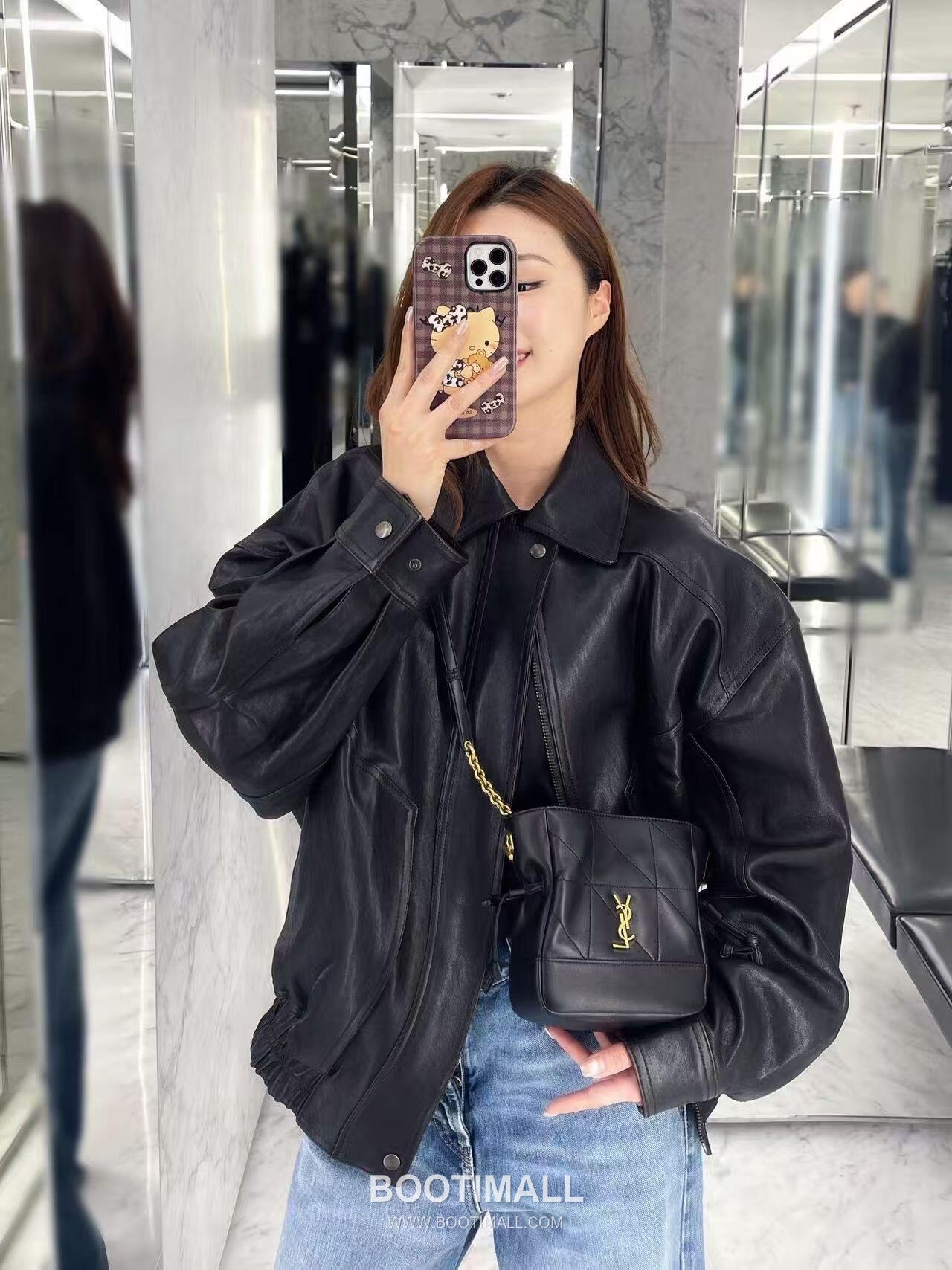 Saint Laurent Jamie 4.3 Pochon Mini Lambskin Bucket Bag 생로랑 제이미 4.3 포숑 미니 램스킨 버킷백 15.5cm 1