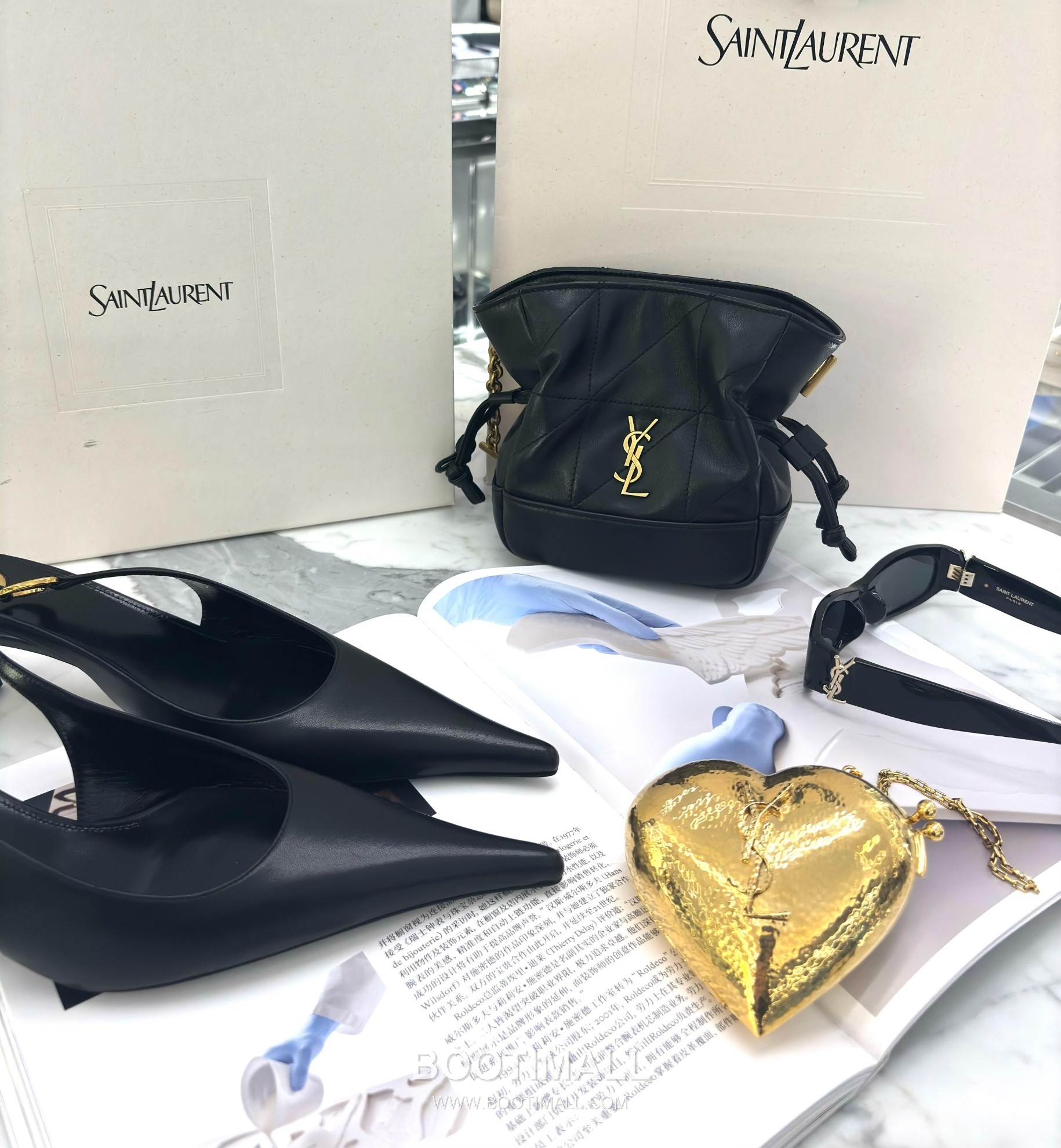 Saint Laurent Jamie 4.3 Pochon Mini Lambskin Bucket Bag 생로랑 제이미 4.3 포숑 미니 램스킨 버킷백 15.5cm 16