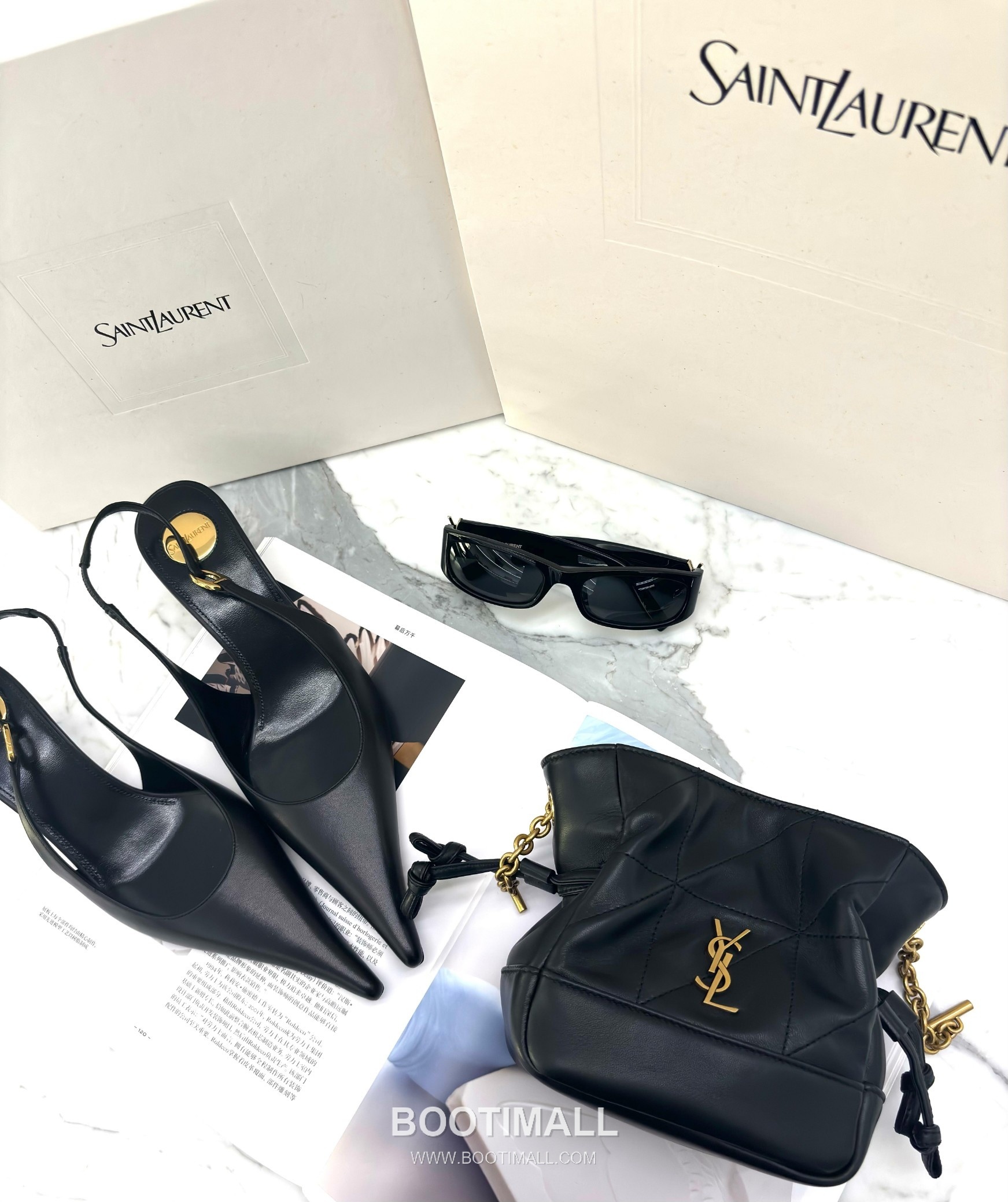 Saint Laurent Jamie 4.3 Pochon Mini Lambskin Bucket Bag 생로랑 제이미 4.3 포숑 미니 램스킨 버킷백 15.5cm 17