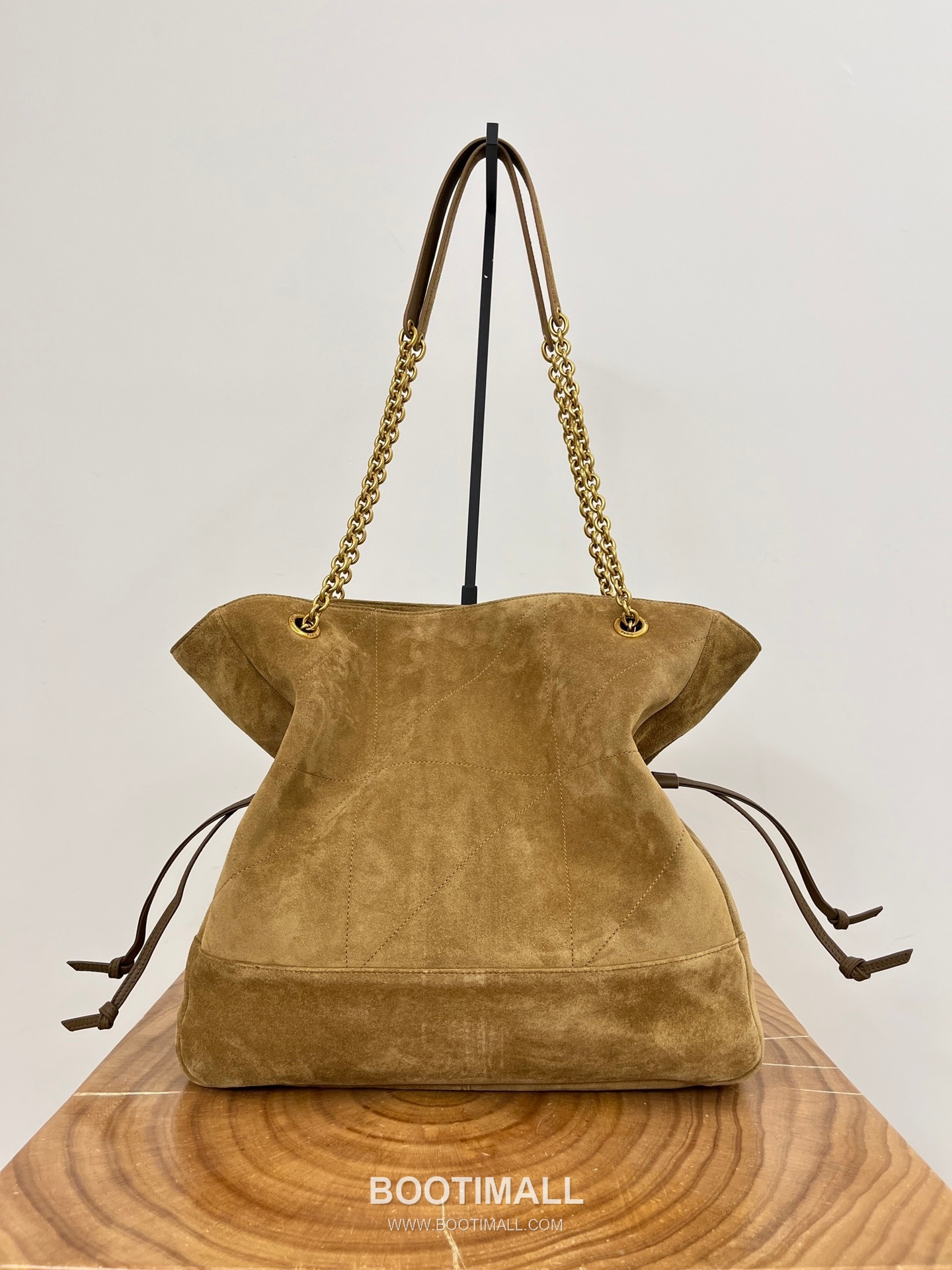 Saint Laurent Jamie 4.3 Pochon Large Suede Leather Brown Shoulder Bag 생로랑 제이미 4.3 포숑 라지 스웨이드 레더 브라운 숄더백 35cm 20