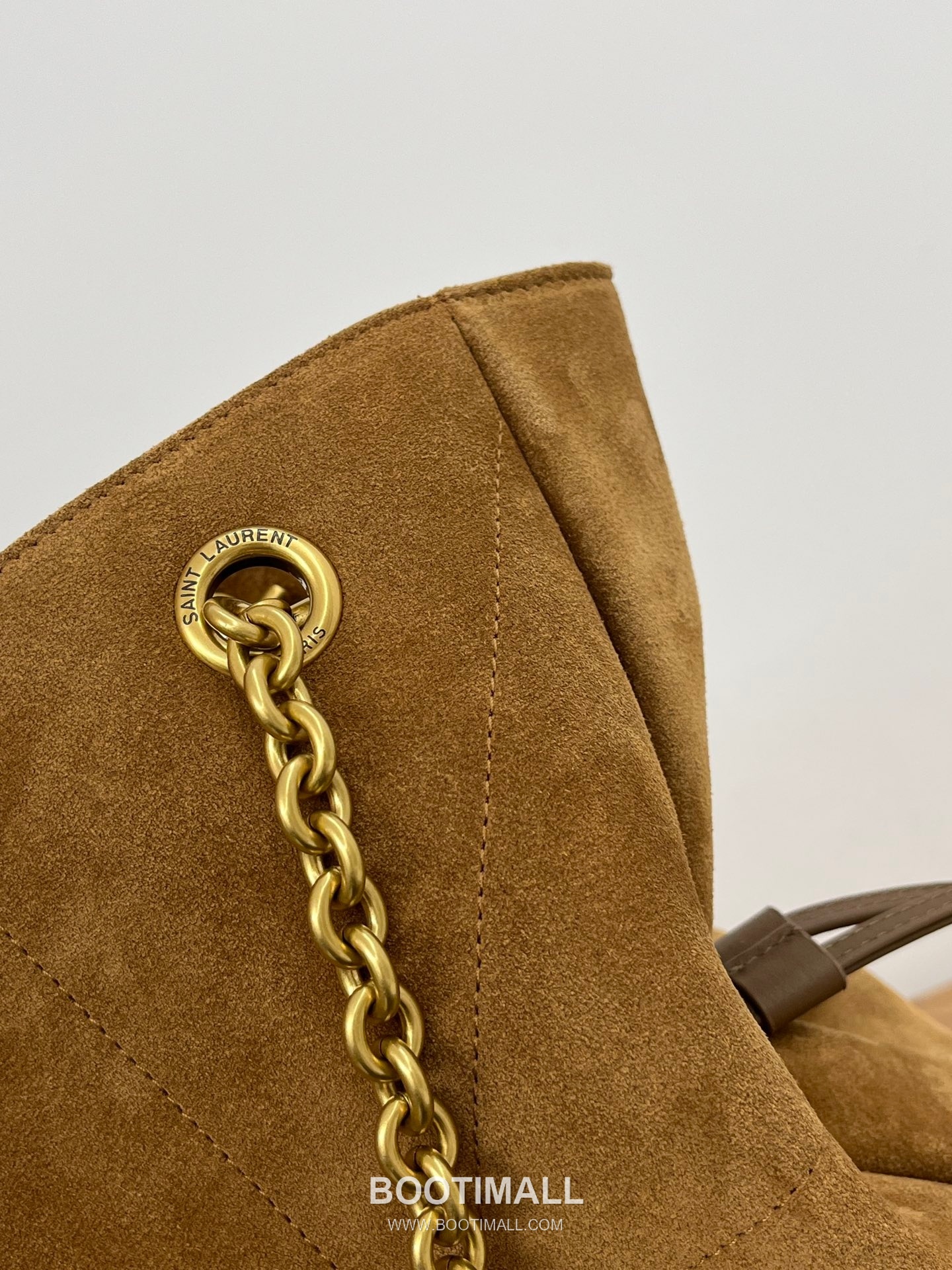 Saint Laurent Jamie 4.3 Pochon Large Suede Goatskin Brown Hobo Bag 생로랑 제이미 4.3 포숑 라지 스웨이드 고트스킨 브라운 호보백 35cm 13