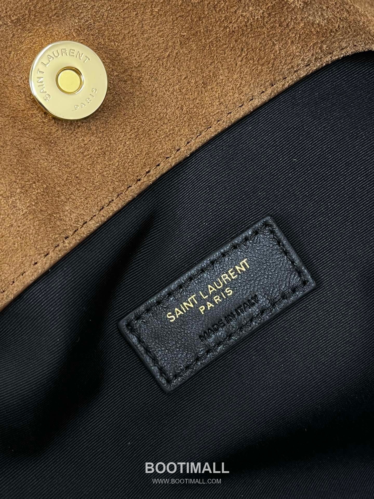 Saint Laurent Jamie 4.3 Pochon Large Suede Goatskin Brown Hobo Bag 생로랑 제이미 4.3 포숑 라지 스웨이드 고트스킨 브라운 호보백 35cm 15