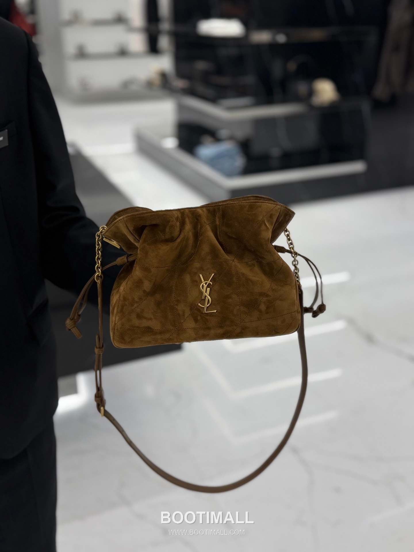 Saint Laurent Jamie 4.3 Baby Suede Lambskin Brown Tote Bag 생로랑 제이미 4.3 베이비 스웨이드 램스킨 브라운 토트백 26cm 7