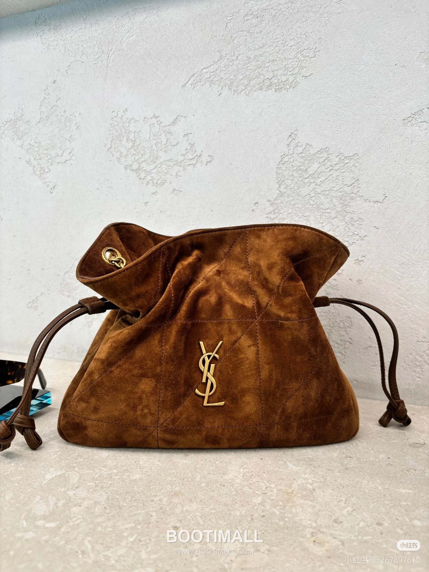 Saint Laurent Jamie 4.3 Baby Suede Lambskin Brown Tote Bag 생로랑 제이미 4.3 베이비 스웨이드 램스킨 브라운 토트백 26cm 13