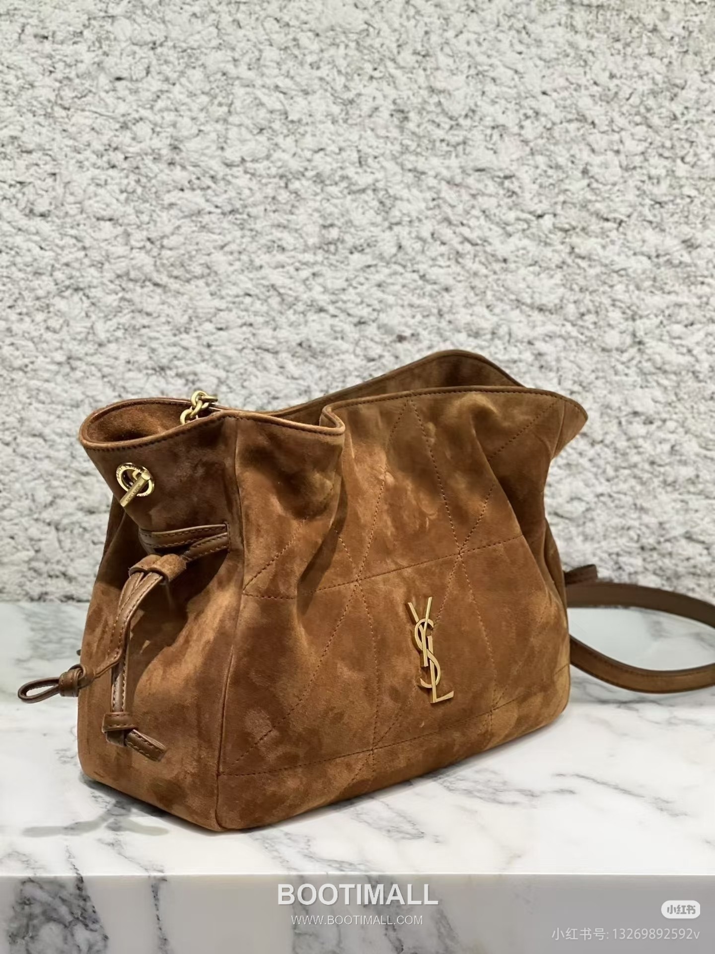 Saint Laurent Jamie 4.3 Baby Suede Lambskin Brown Tote Bag 생로랑 제이미 4.3 베이비 스웨이드 램스킨 브라운 토트백 26cm 16