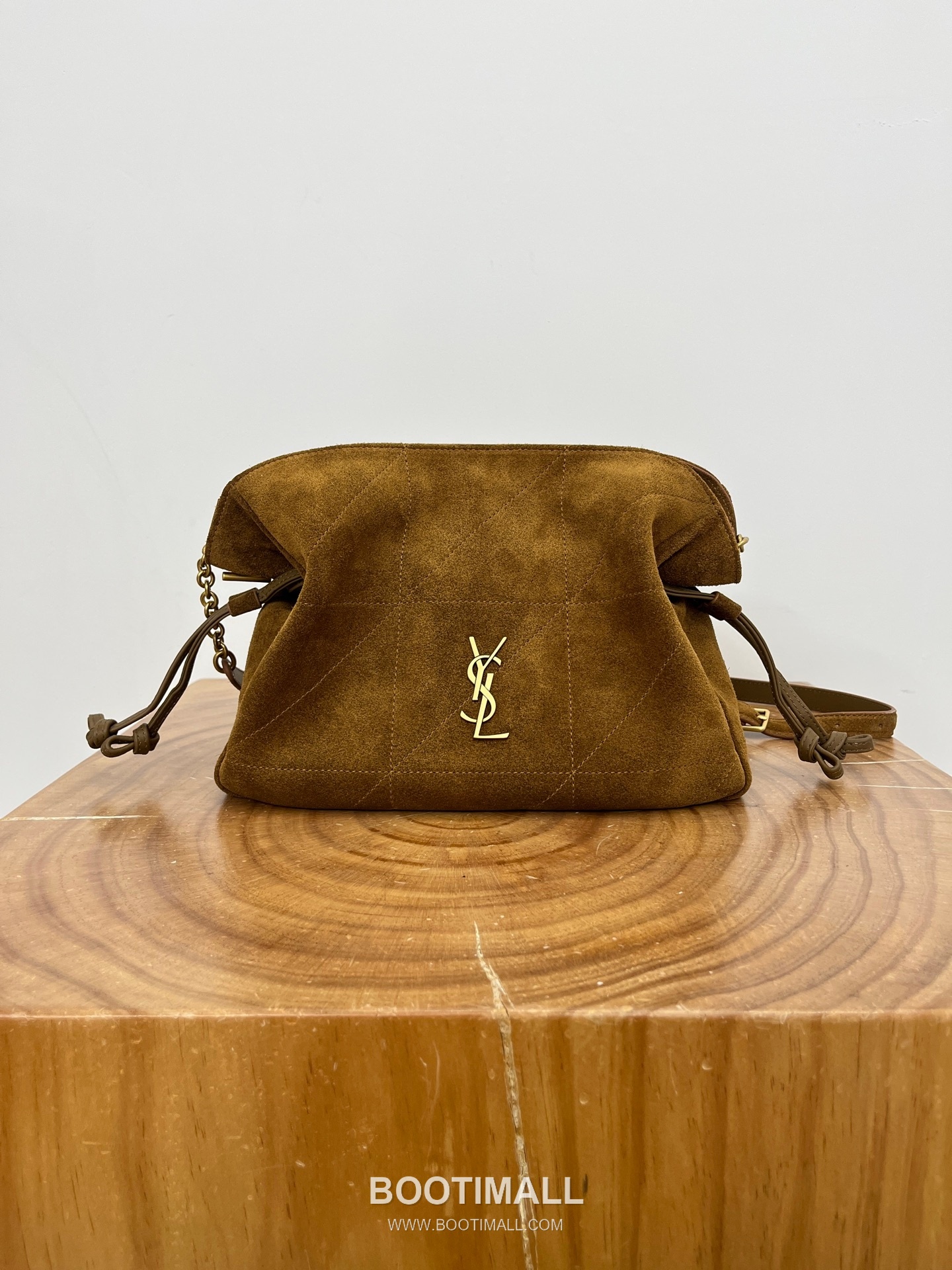 Saint Laurent Jamie 4.3 Baby Suede Lambskin Brown Tote Bag 생로랑 제이미 4.3 베이비 스웨이드 램스킨 브라운 토트백 26cm 18