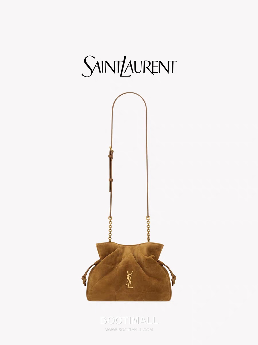 Saint Laurent Jamie 4.3 Baby Suede Lambskin Brown Tote Bag 생로랑 제이미 4.3 베이비 스웨이드 램스킨 브라운 토트백 26cm 28