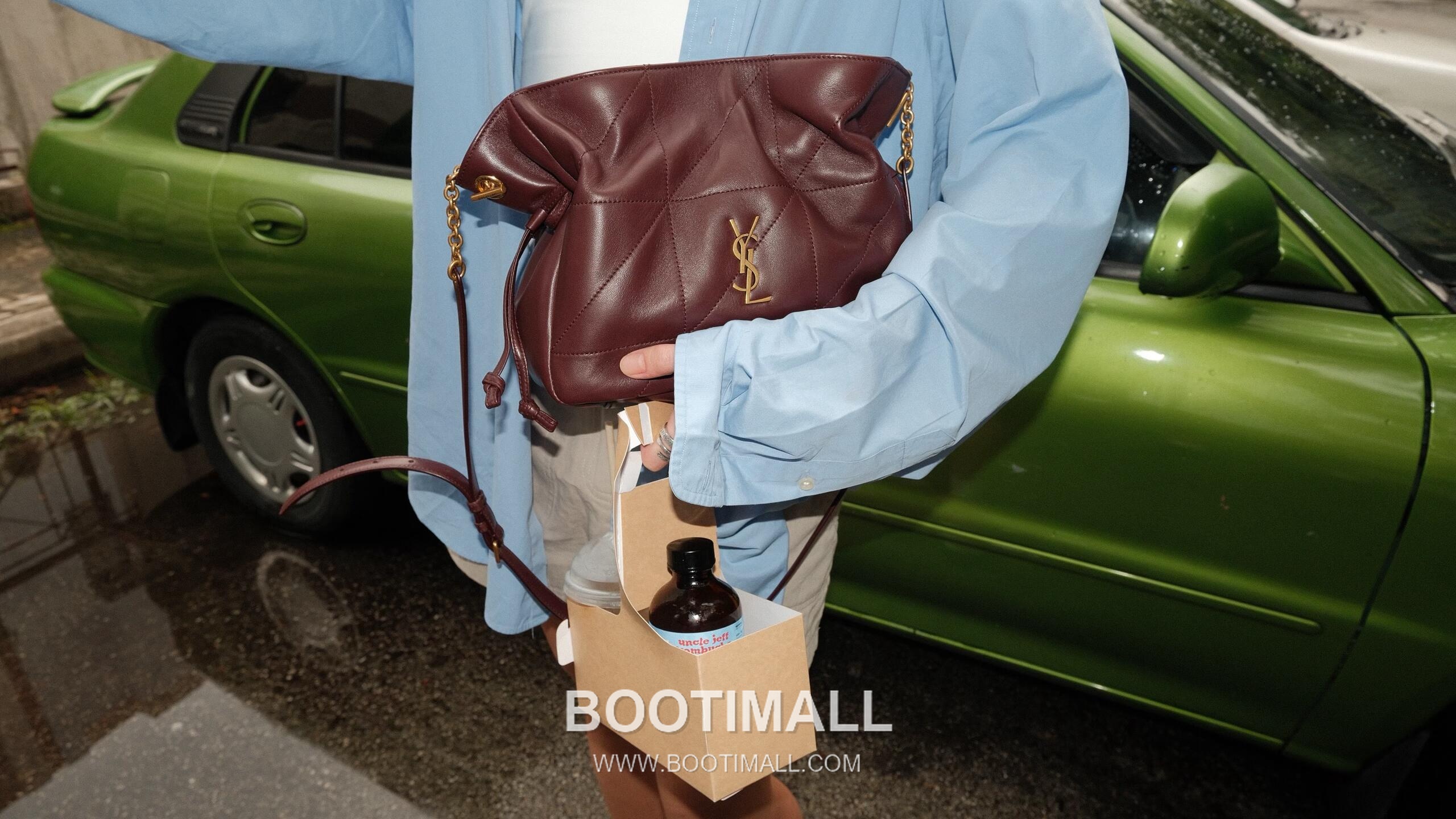 Saint Laurent Jamie 4.3 Lambskin Burgundy Tote Bag 생로랑 제이미 4.3 8627121680900 램스킨 버건디 토트백 26cm 1