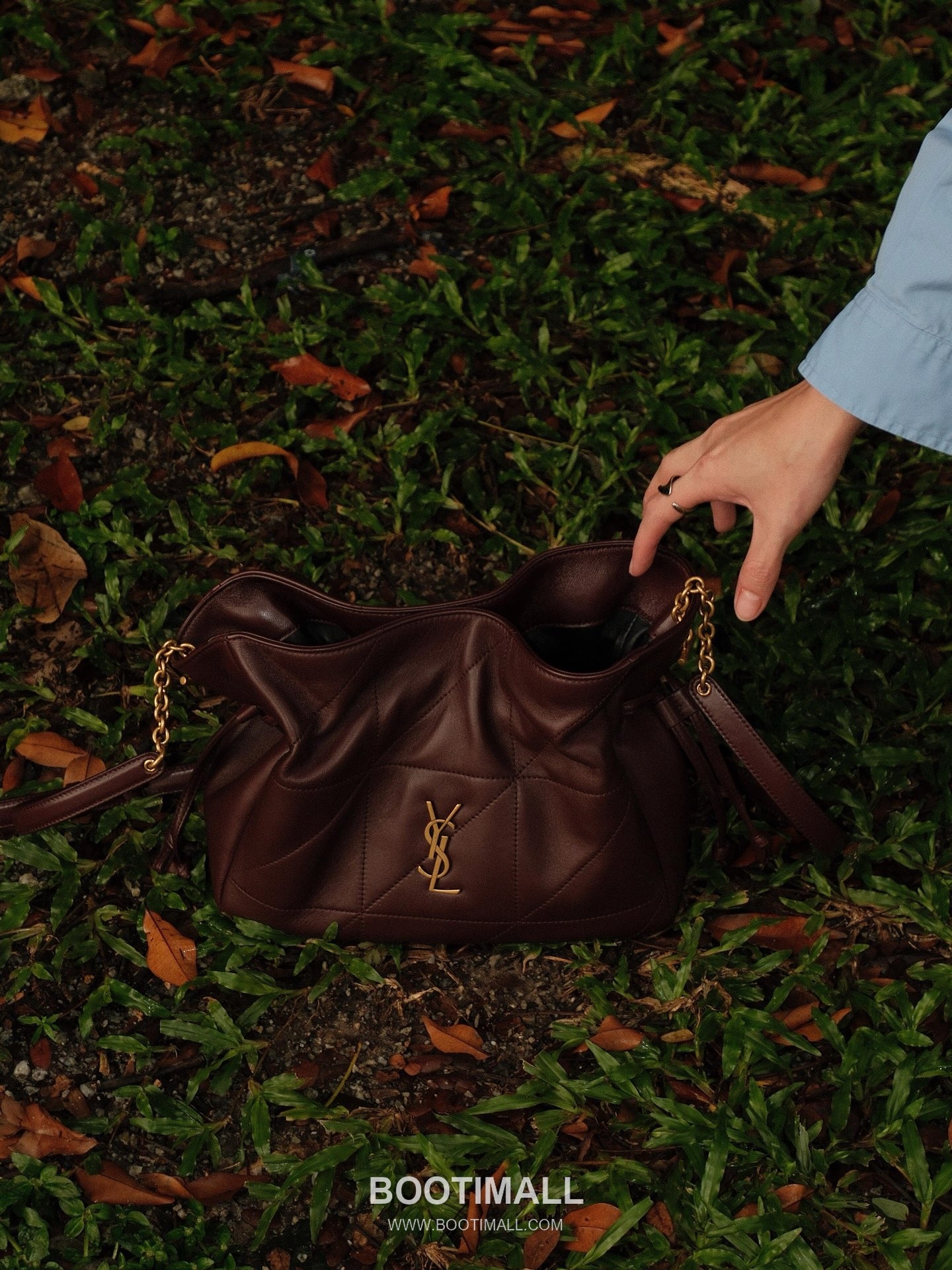 Saint Laurent Jamie 4.3 Lambskin Burgundy Tote Bag 생로랑 제이미 4.3 8627121680900 램스킨 버건디 토트백 26cm 6