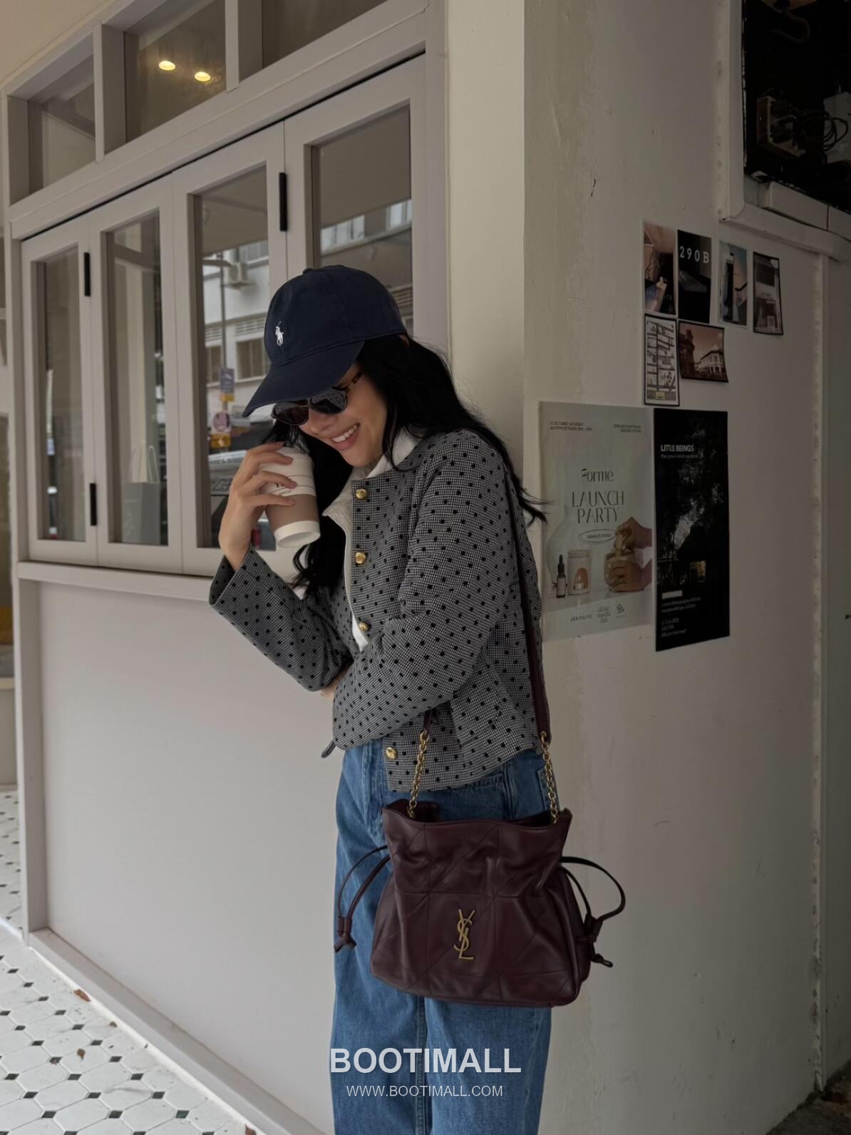 Saint Laurent Jamie 4.3 Lambskin Burgundy Tote Bag 생로랑 제이미 4.3 8627121680900 램스킨 버건디 토트백 26cm 11