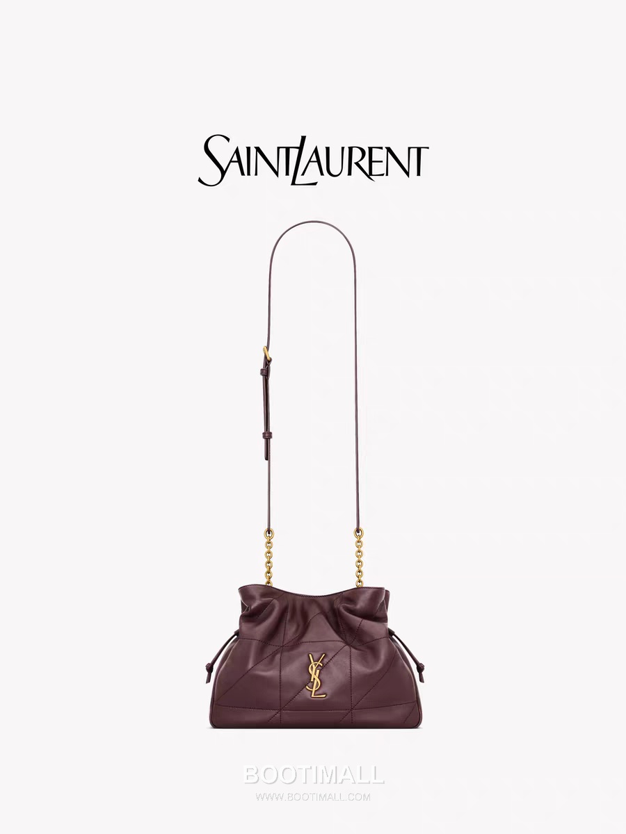 Saint Laurent Jamie 4.3 Lambskin Burgundy Tote Bag 생로랑 제이미 4.3 8627121680900 램스킨 버건디 토트백 26cm 15
