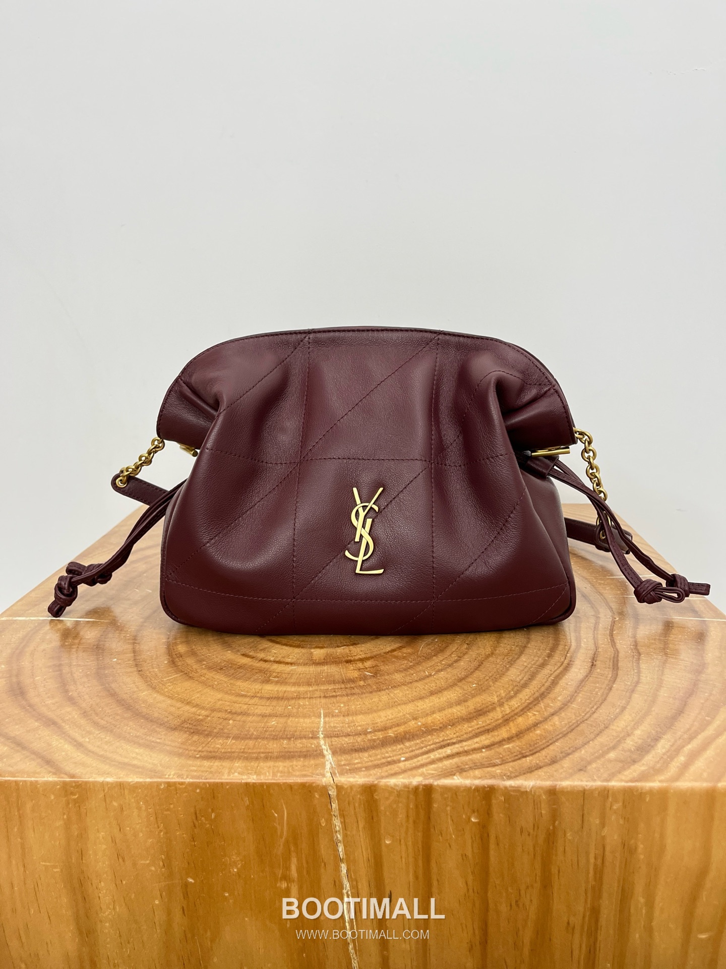 Saint Laurent Jamie 4.3 Lambskin Burgundy Tote Bag 생로랑 제이미 4.3 8627121680900 램스킨 버건디 토트백 26cm 19