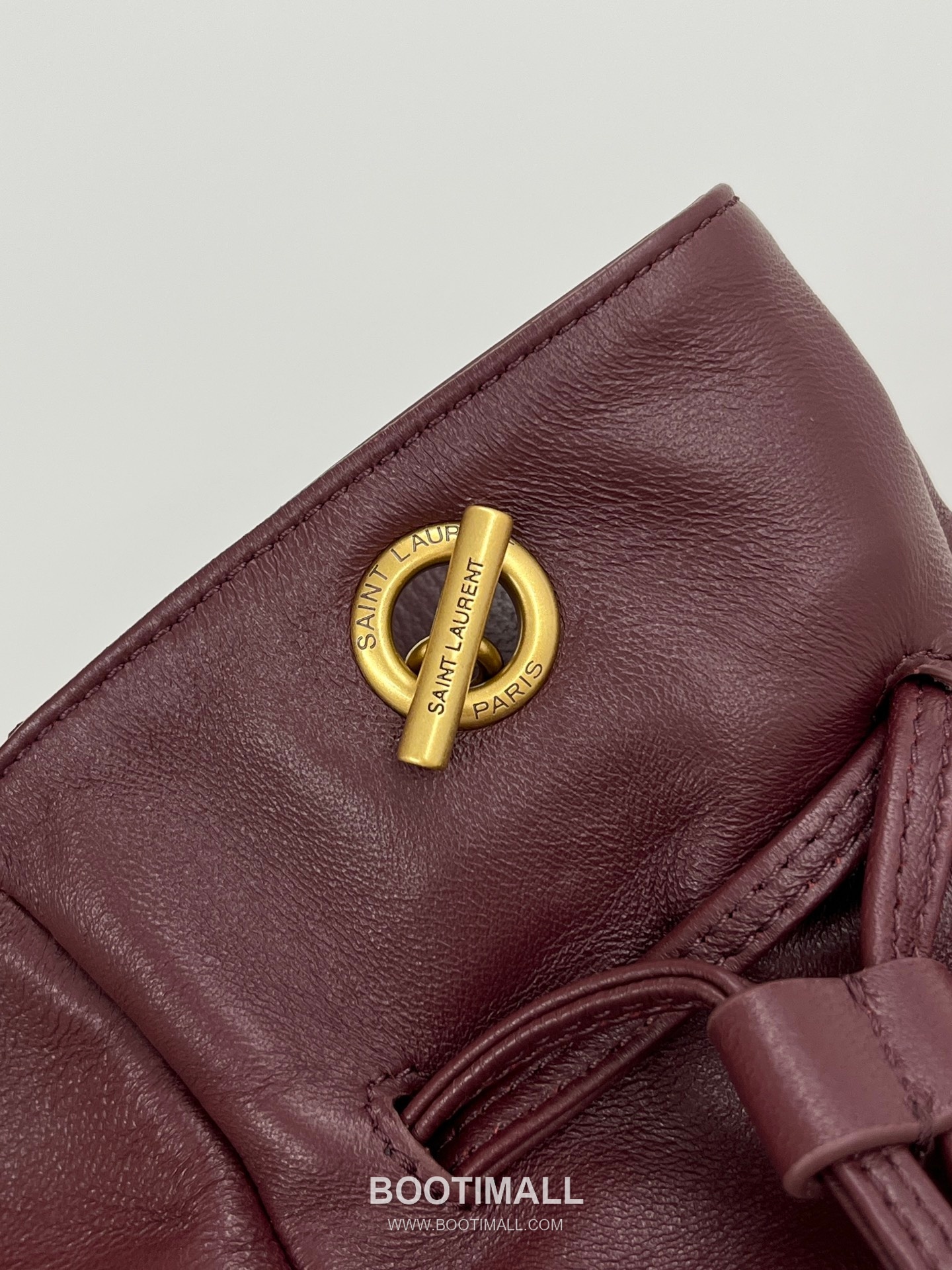 Saint Laurent Jamie 4.3 Lambskin Burgundy Tote Bag 생로랑 제이미 4.3 8627121680900 램스킨 버건디 토트백 26cm 22