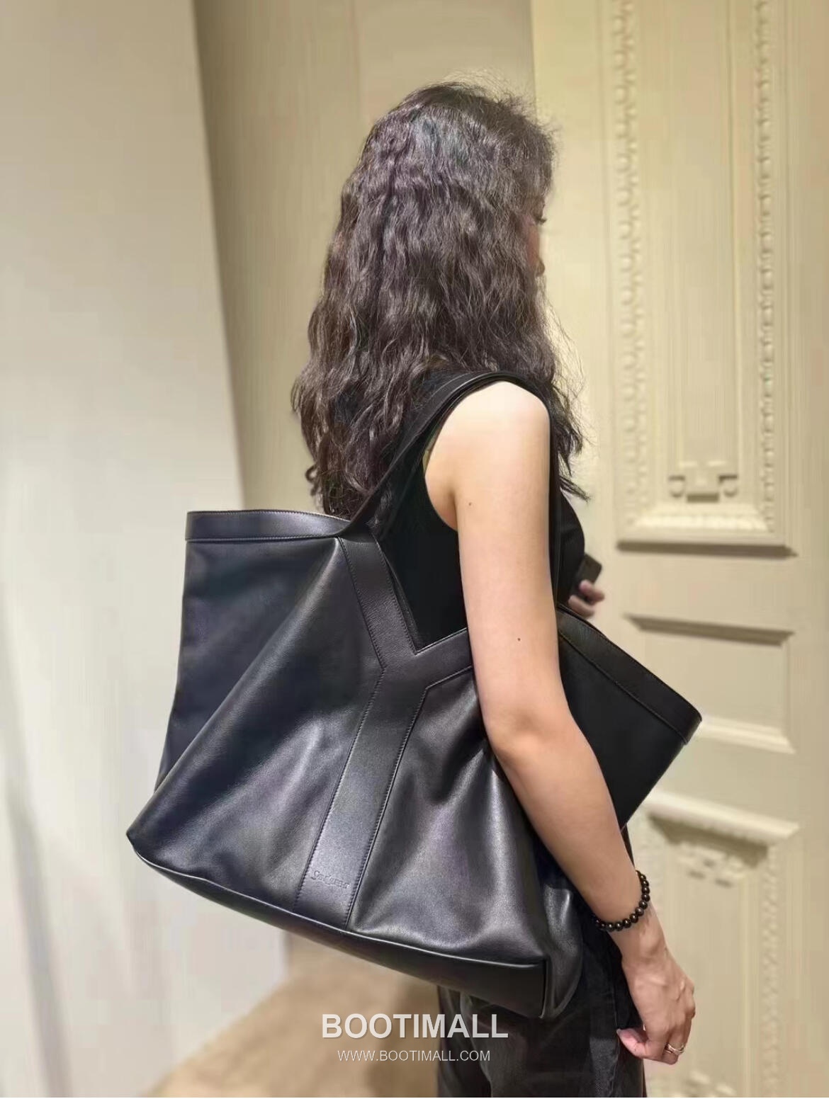 Y Motif Slouchy Shopper Cowhide Leather Bag Y 모티프 슬라우치 쇼퍼 소가죽 60cm 1