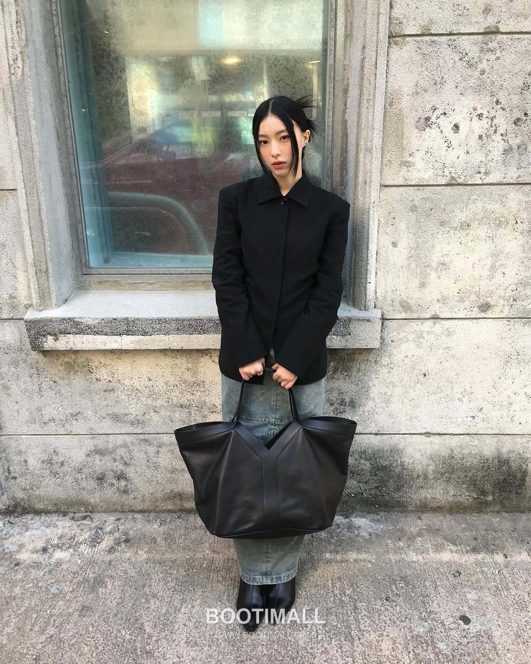 Y Motif Slouchy Shopper Cowhide Leather Bag Y 모티프 슬라우치 쇼퍼 소가죽 60cm 14