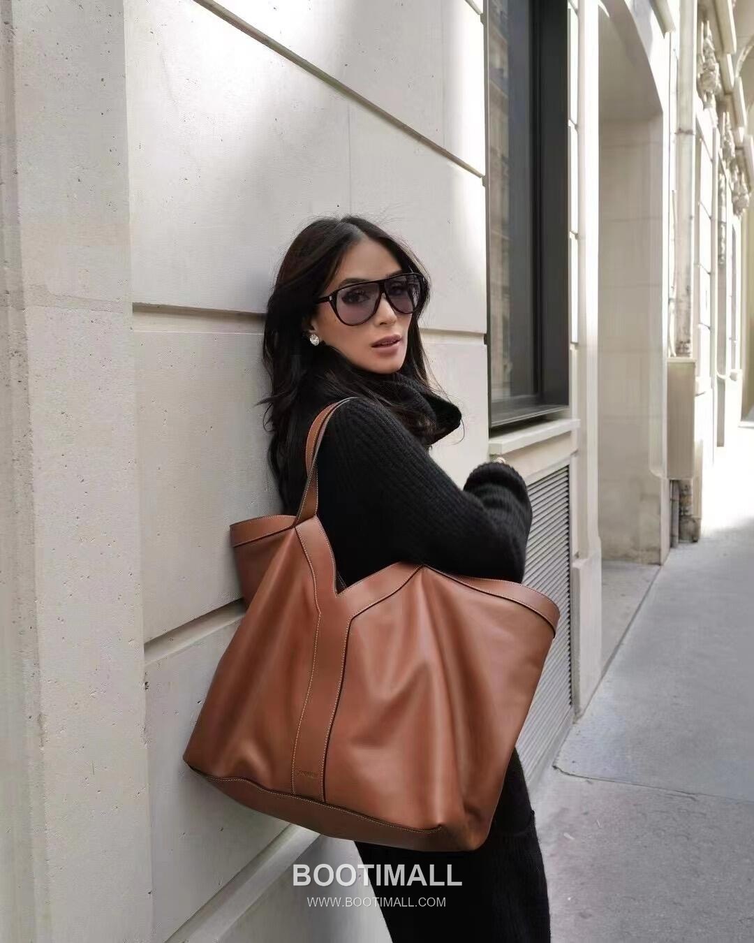 Y Motif Calfskin Shopper Bag Y 모티프 카프스킨 쇼퍼 60cm 8