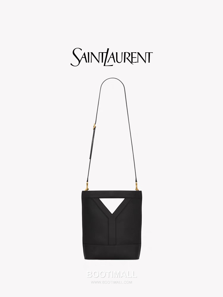 Saint Laurent Y Series Y-Embossed Calfskin Black Shoulder Bag 생로랑 Y 시리즈 엠보스드 카프스킨 블랙 숄더백 33cm 5