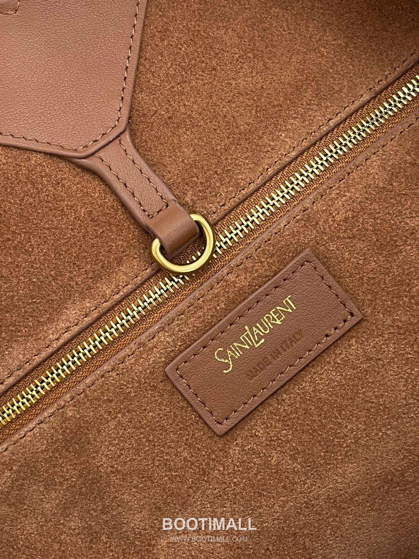 Saint Laurent Large Hobo Y-Stitch Drawstring Grained Leather Tote Bag 생로랑 라지 호보 Y 스티치 드로우스트링 그레인드 레더 토트백 50cm 10