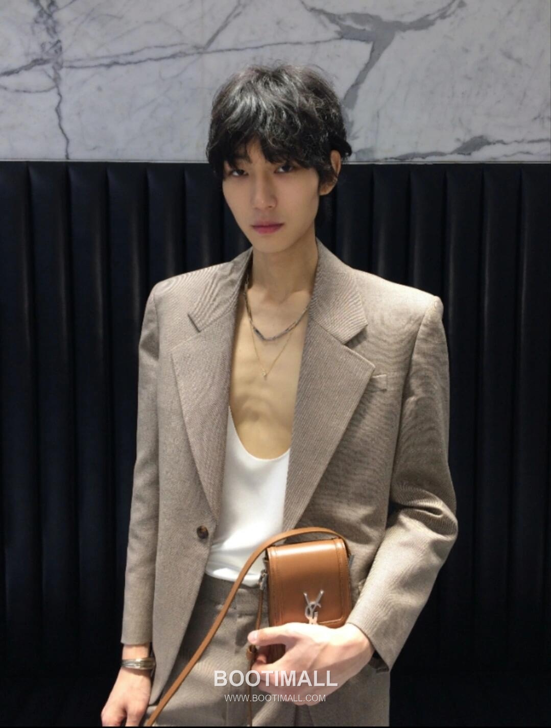 Saint Laurent Solferino Phone Pouch 753963 Box Calfskin Caramel Crossbody Bag 생로랑 솔페리노 폰 파우치 753963 박스 카프스킨 카라멜 크로스백 18cm 1