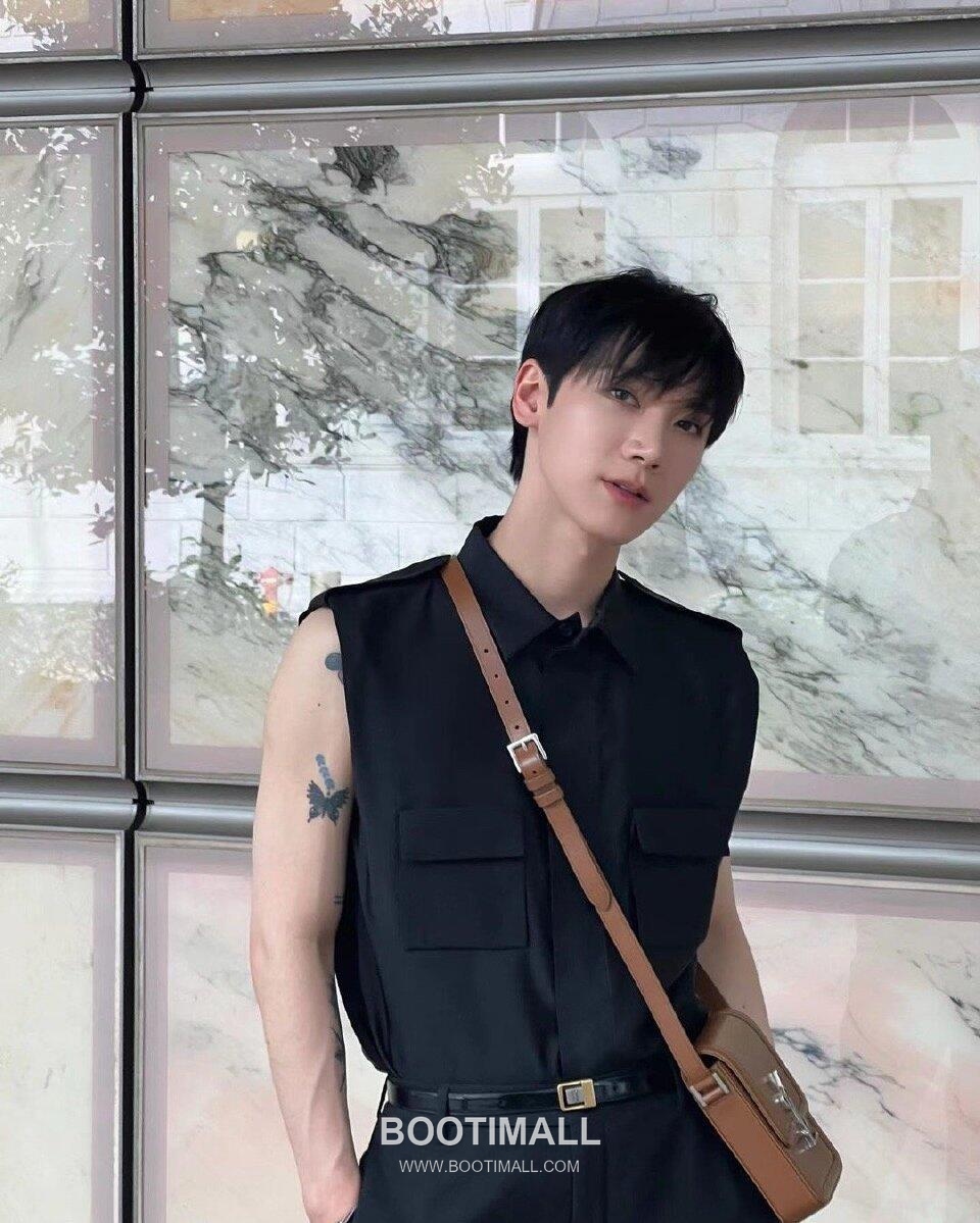 Saint Laurent Solferino Phone Pouch 753963 Box Calfskin Caramel Crossbody Bag 생로랑 솔페리노 폰 파우치 753963 박스 카프스킨 카라멜 크로스백 18cm 4