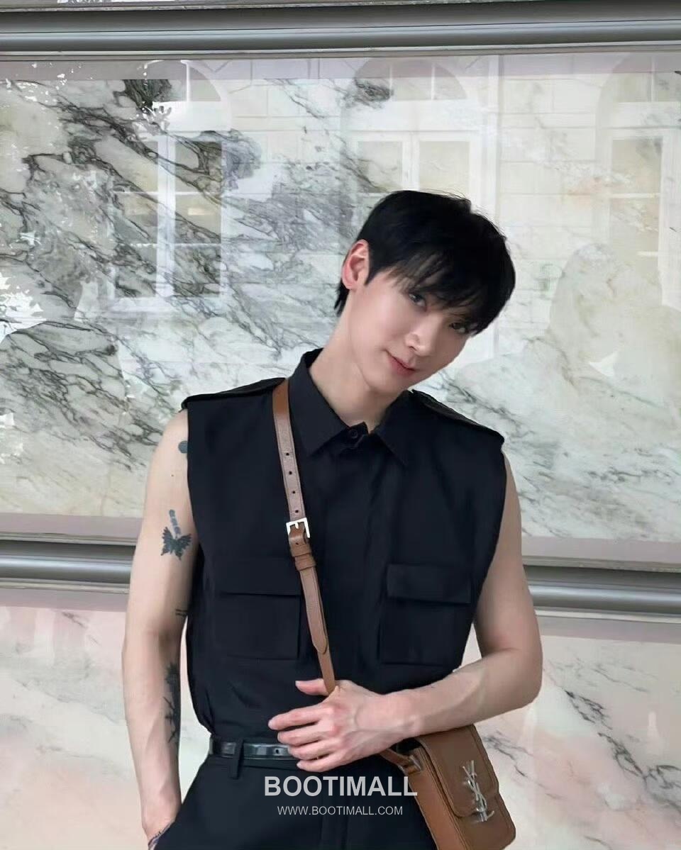 Saint Laurent Solferino Phone Pouch 753963 Box Calfskin Caramel Crossbody Bag 생로랑 솔페리노 폰 파우치 753963 박스 카프스킨 카라멜 크로스백 18cm 5