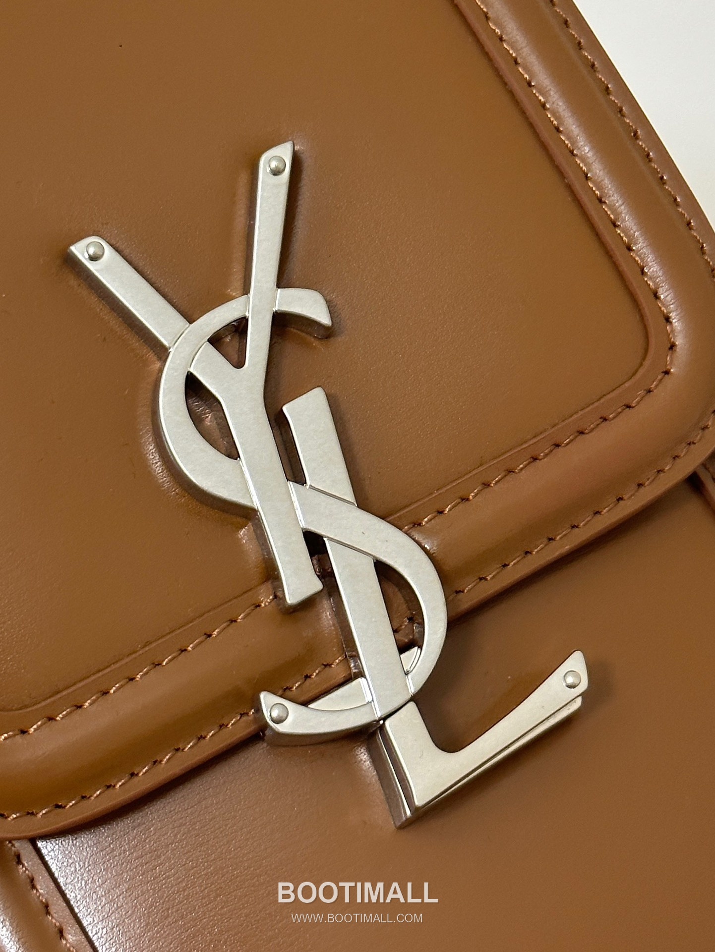 Saint Laurent Solferino Phone Pouch 753963 Box Calfskin Caramel Crossbody Bag 생로랑 솔페리노 폰 파우치 753963 박스 카프스킨 카라멜 크로스백 18cm 12