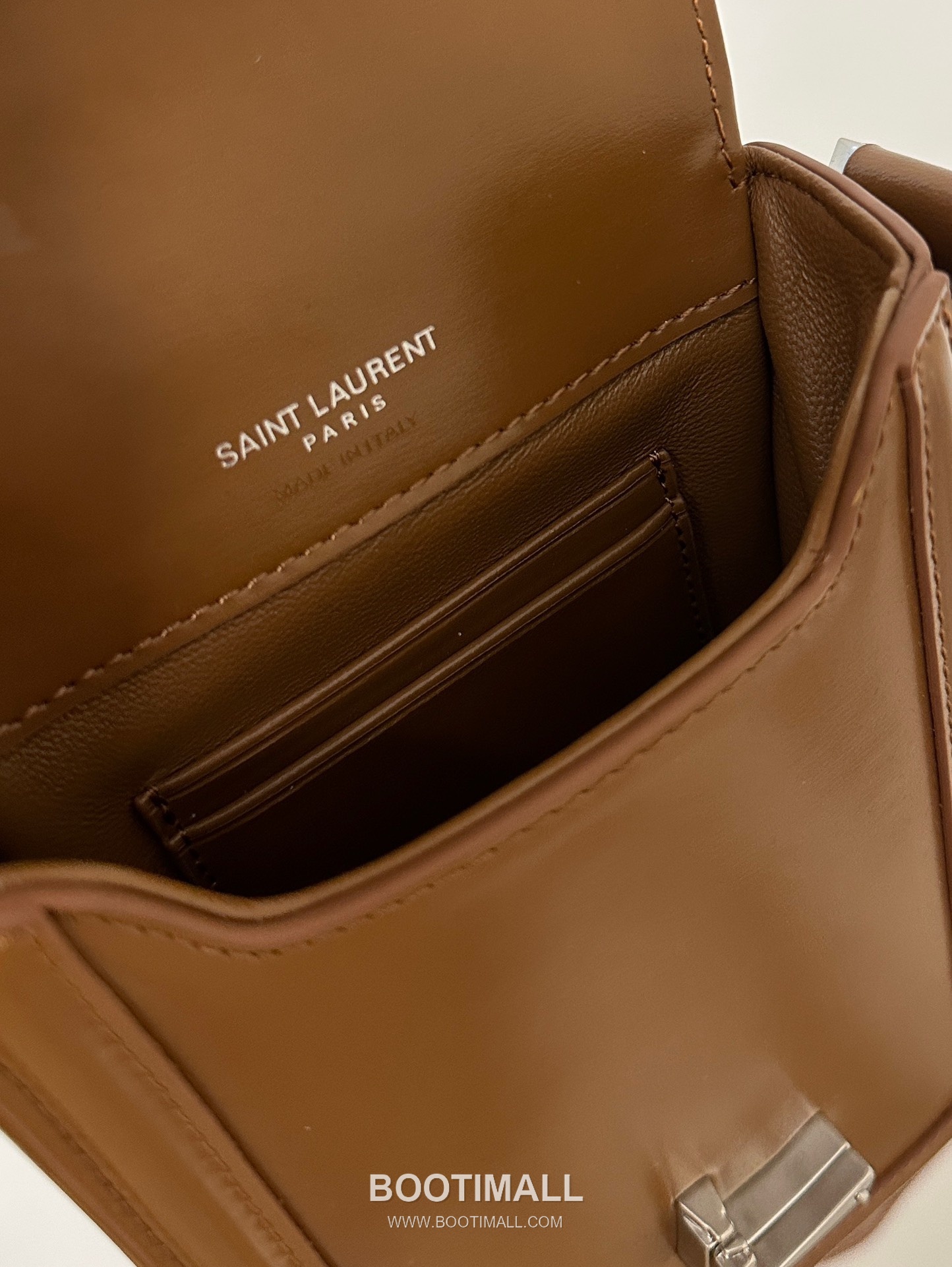Saint Laurent Solferino Phone Pouch 753963 Box Calfskin Caramel Crossbody Bag 생로랑 솔페리노 폰 파우치 753963 박스 카프스킨 카라멜 크로스백 18cm 16