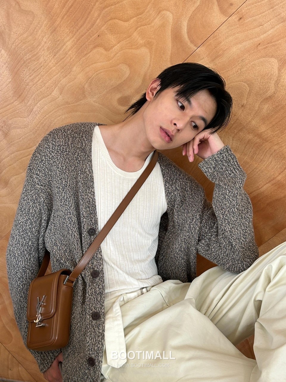 Saint Laurent Solferino Phone Pouch 753963 Box Calfskin Caramel Crossbody Bag 생로랑 솔페리노 폰 파우치 753963 박스 카프스킨 카라멜 크로스백 18cm 21