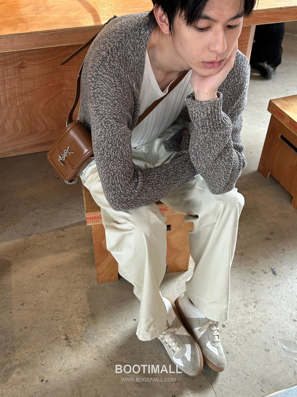 Saint Laurent Solferino Phone Pouch 753963 Box Calfskin Caramel Crossbody Bag 생로랑 솔페리노 폰 파우치 753963 박스 카프스킨 카라멜 크로스백 18cm 23