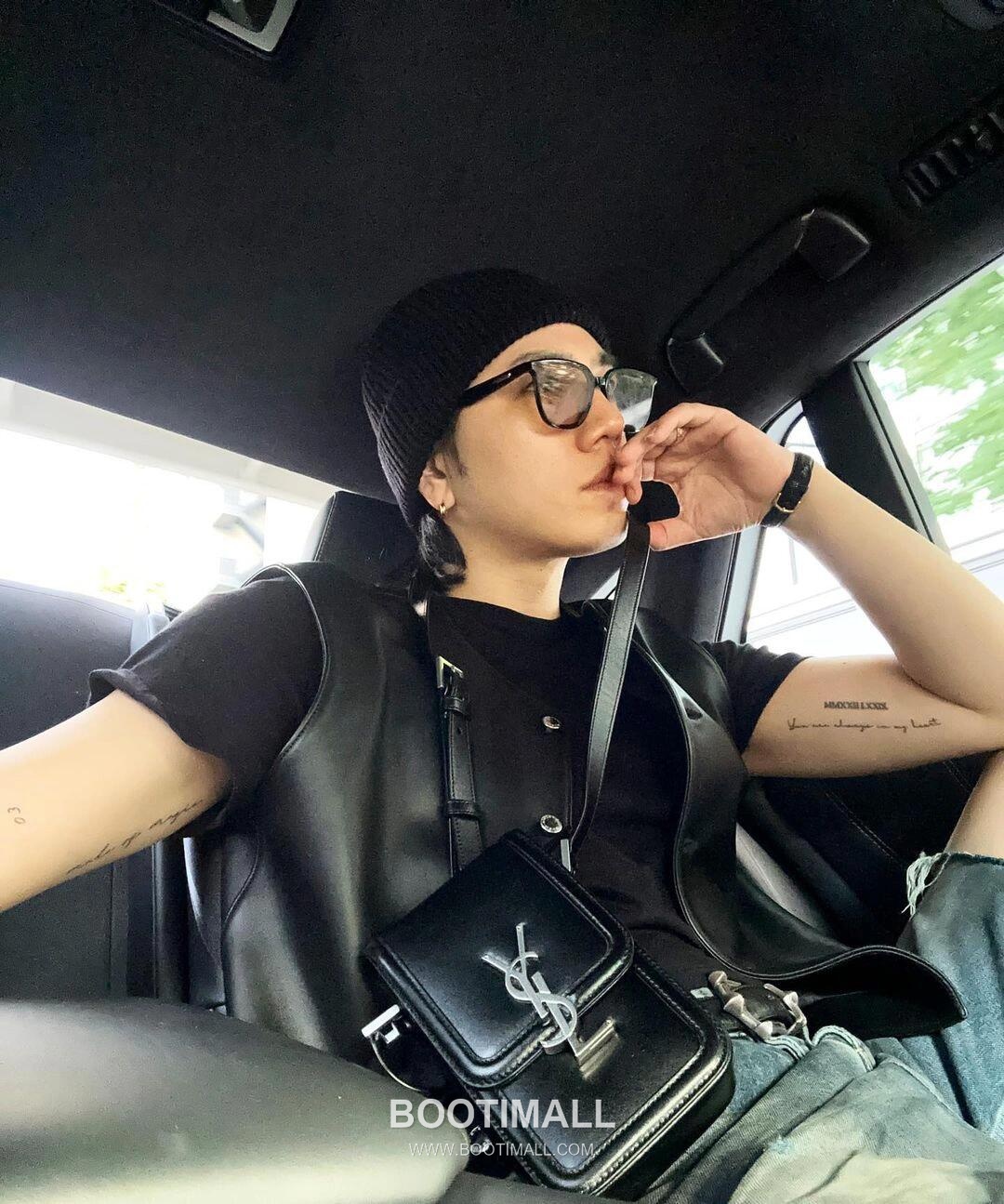 Saint Laurent Solferino Phone Box Calfskin Black Crossbody Bag 생로랑 솔페리노 폰 박스 카프스킨 블랙 크로스백 18cm 9