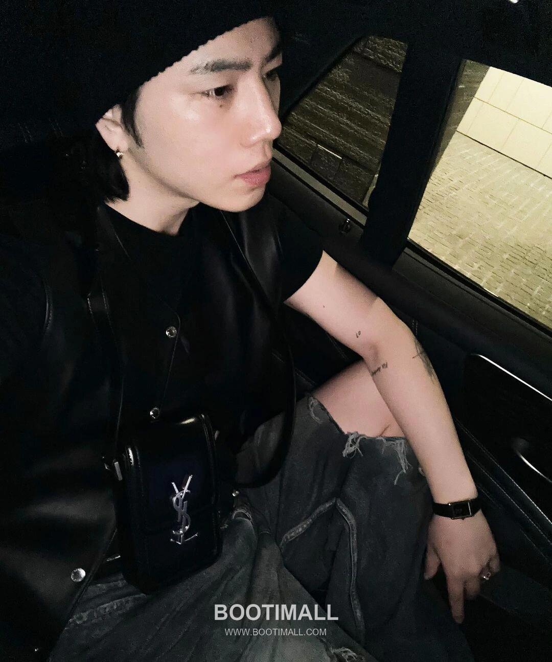 Saint Laurent Solferino Phone Box Calfskin Black Crossbody Bag 생로랑 솔페리노 폰 박스 카프스킨 블랙 크로스백 18cm 10