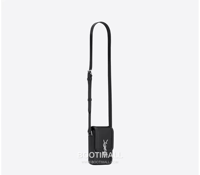 Saint Laurent Solferino Phone Box Calfskin Black Crossbody Bag 생로랑 솔페리노 폰 박스 카프스킨 블랙 크로스백 18cm 14
