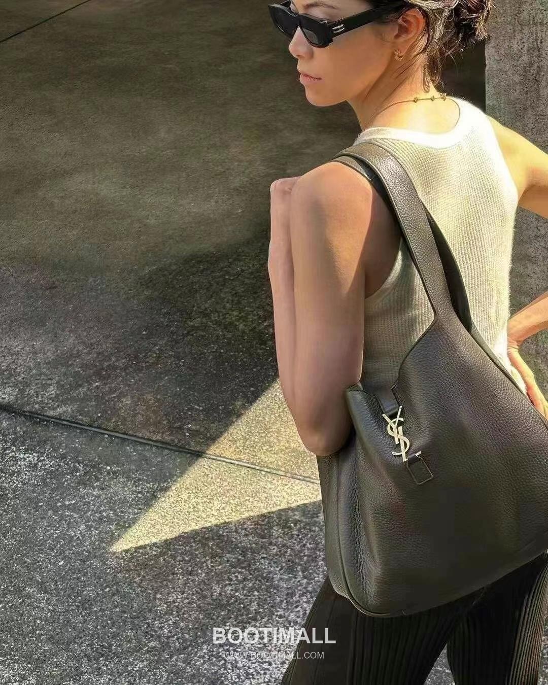 Saint Laurent BEA Deerskin Shopping Tote Bag 76343516801280 생로랑 BEA 디어스킨 쇼핑 토트백 50cm 1