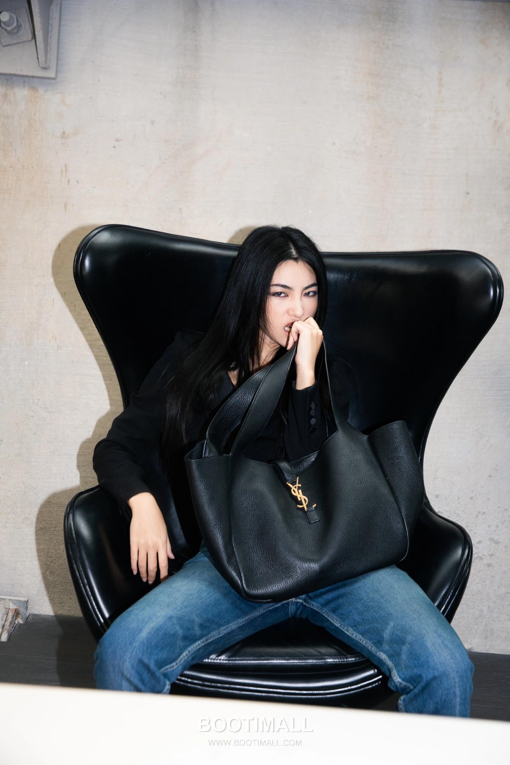 Saint Laurent BEA Deerskin Shopping Tote Bag 76343516801280 생로랑 BEA 디어스킨 쇼핑 토트백 50cm 1