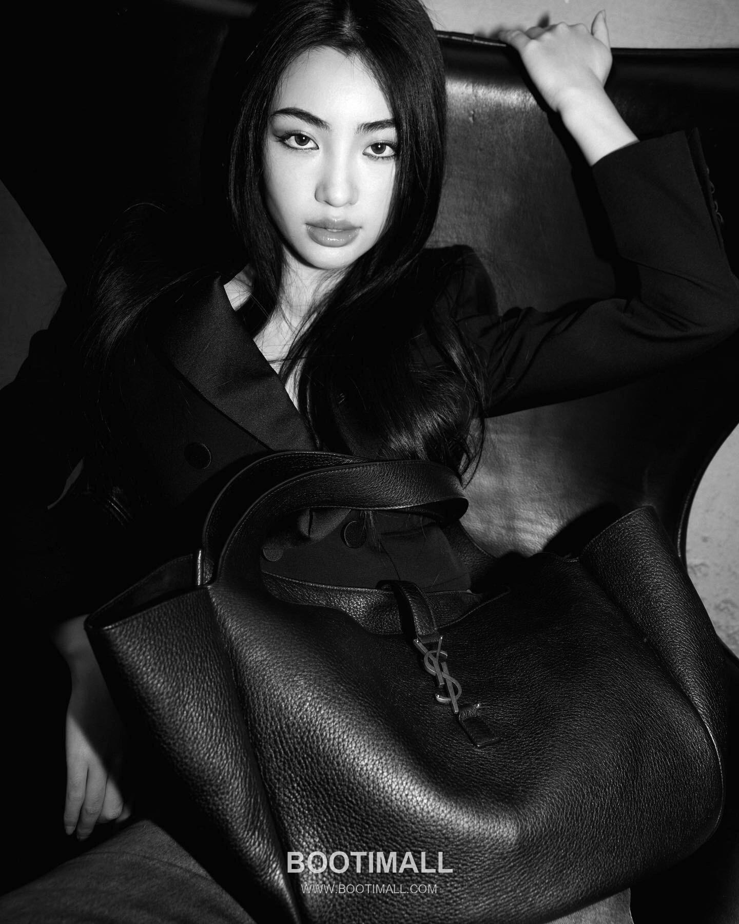 Saint Laurent BEA Deerskin Shopping Tote Bag 76343516801280 생로랑 BEA 디어스킨 쇼핑 토트백 50cm 6