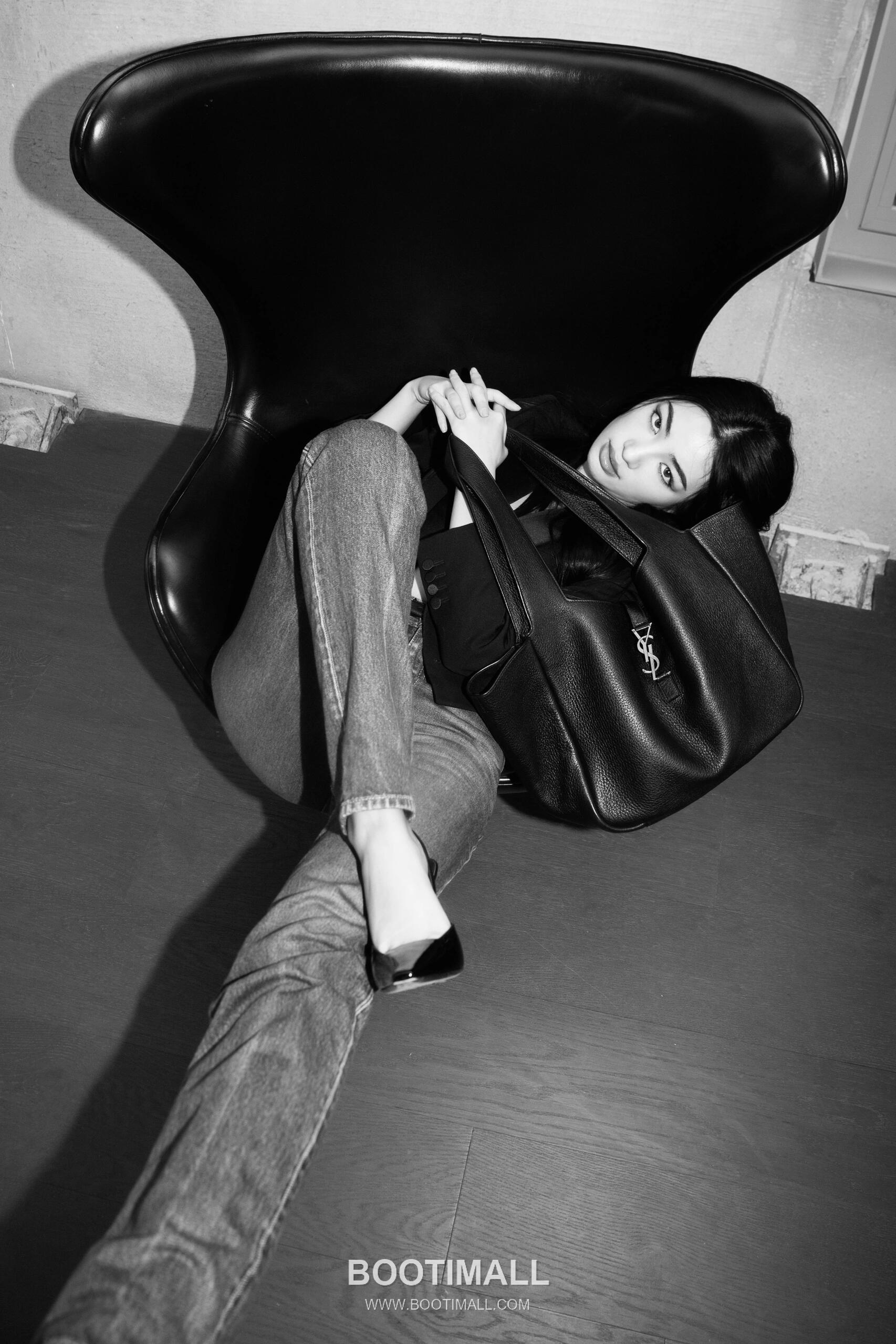 Saint Laurent BEA Deerskin Shopping Tote Bag 76343516801280 생로랑 BEA 디어스킨 쇼핑 토트백 50cm 7