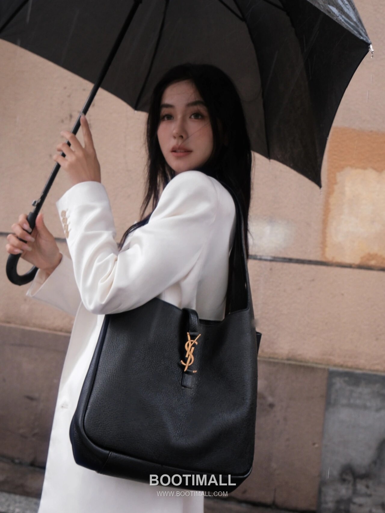 Saint Laurent BEA Deerskin Shopping Tote Bag 76343516801280 생로랑 BEA 디어스킨 쇼핑 토트백 50cm 19