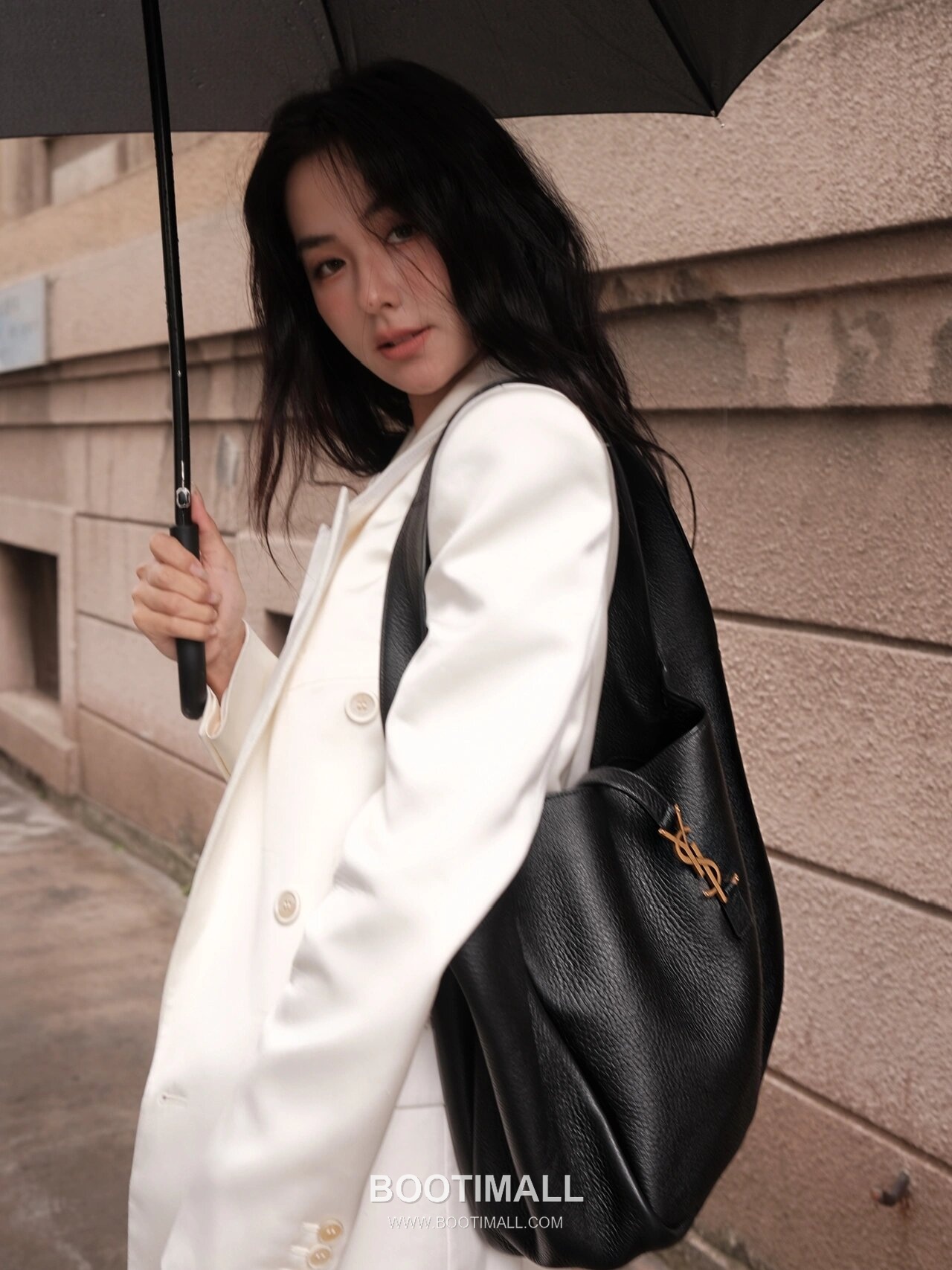 Saint Laurent BEA Deerskin Shopping Tote Bag 76343516801280 생로랑 BEA 디어스킨 쇼핑 토트백 50cm 22