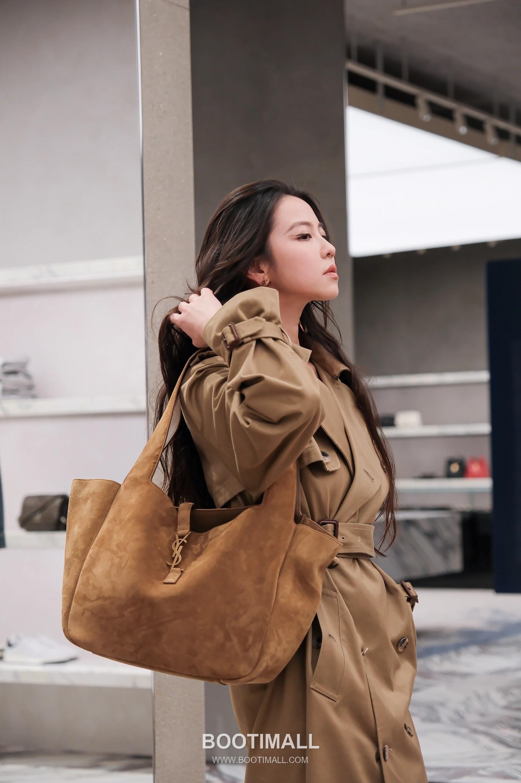 Saint Laurent BEA Leather Shopping Tote Bag 76343516801280 생로랑 BEA 레더 쇼핑 토트백 50cm 7