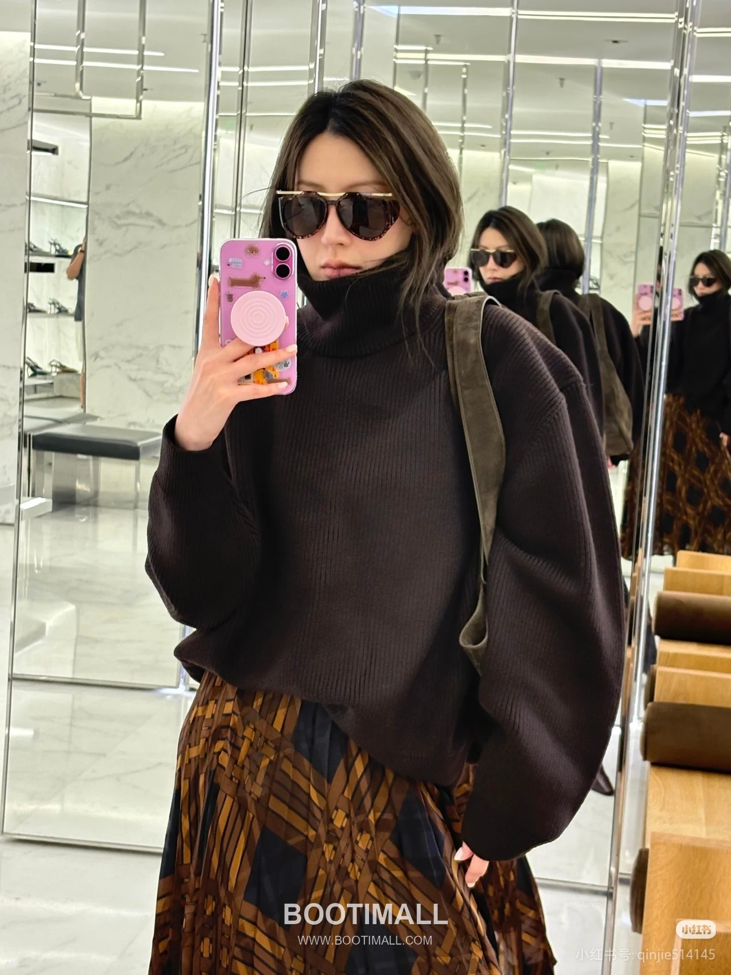 Saint Laurent BEA Leather Shopping Tote Bag 76343516801280 생로랑 BEA 레더 쇼핑 토트백 50cm 3