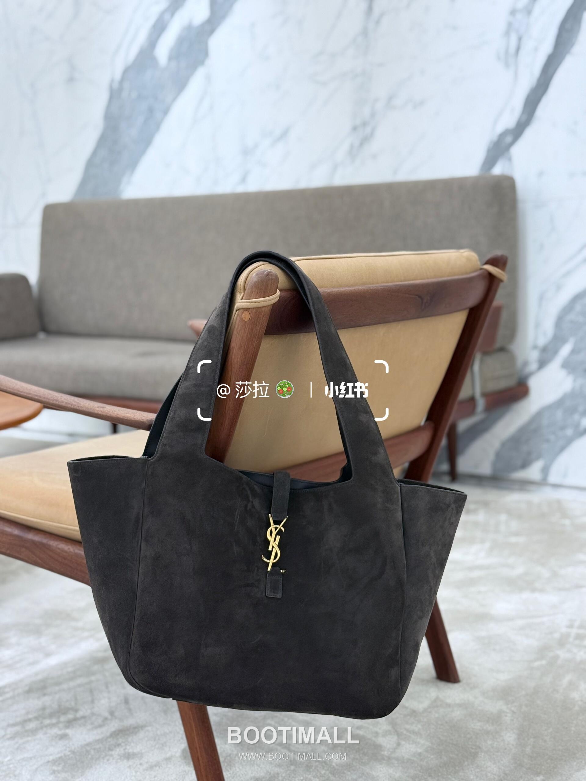 Saint Laurent BEA Leather Shopping Tote Bag 76343516801280 생로랑 BEA 레더 쇼핑 토트백 50cm 7