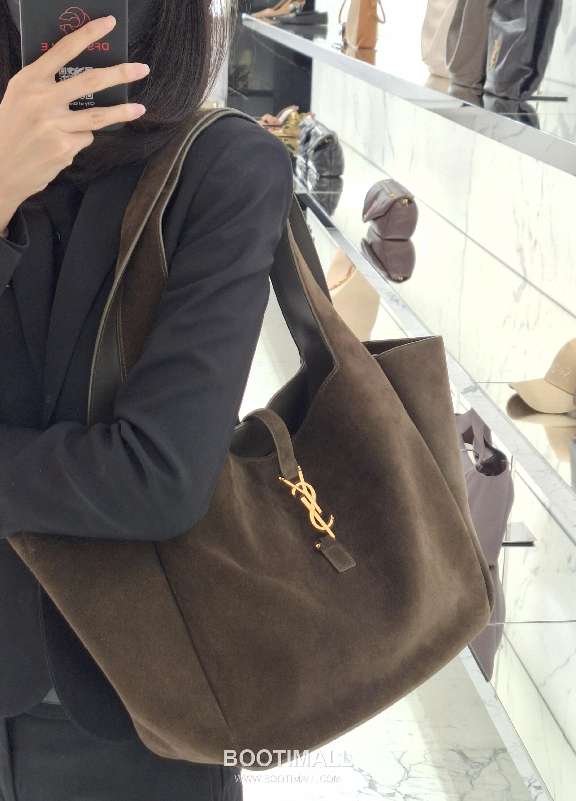 Saint Laurent BEA Leather Shopping Tote Bag 76343516801280 생로랑 BEA 레더 쇼핑 토트백 50cm 11