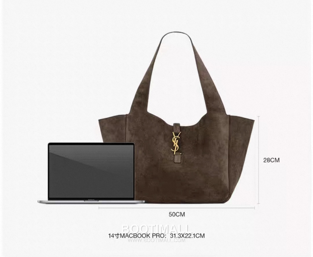 Saint Laurent BEA Leather Shopping Tote Bag 76343516801280 생로랑 BEA 레더 쇼핑 토트백 50cm 21