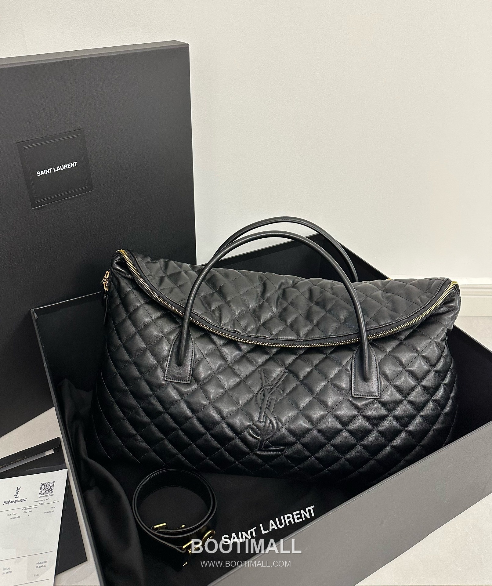 Saint Laurent ES Giant Quilted Leather Travel Bag 73600916801480 생로랑 ES 자이언트 퀼팅 레더 트래블백 56cm 10
