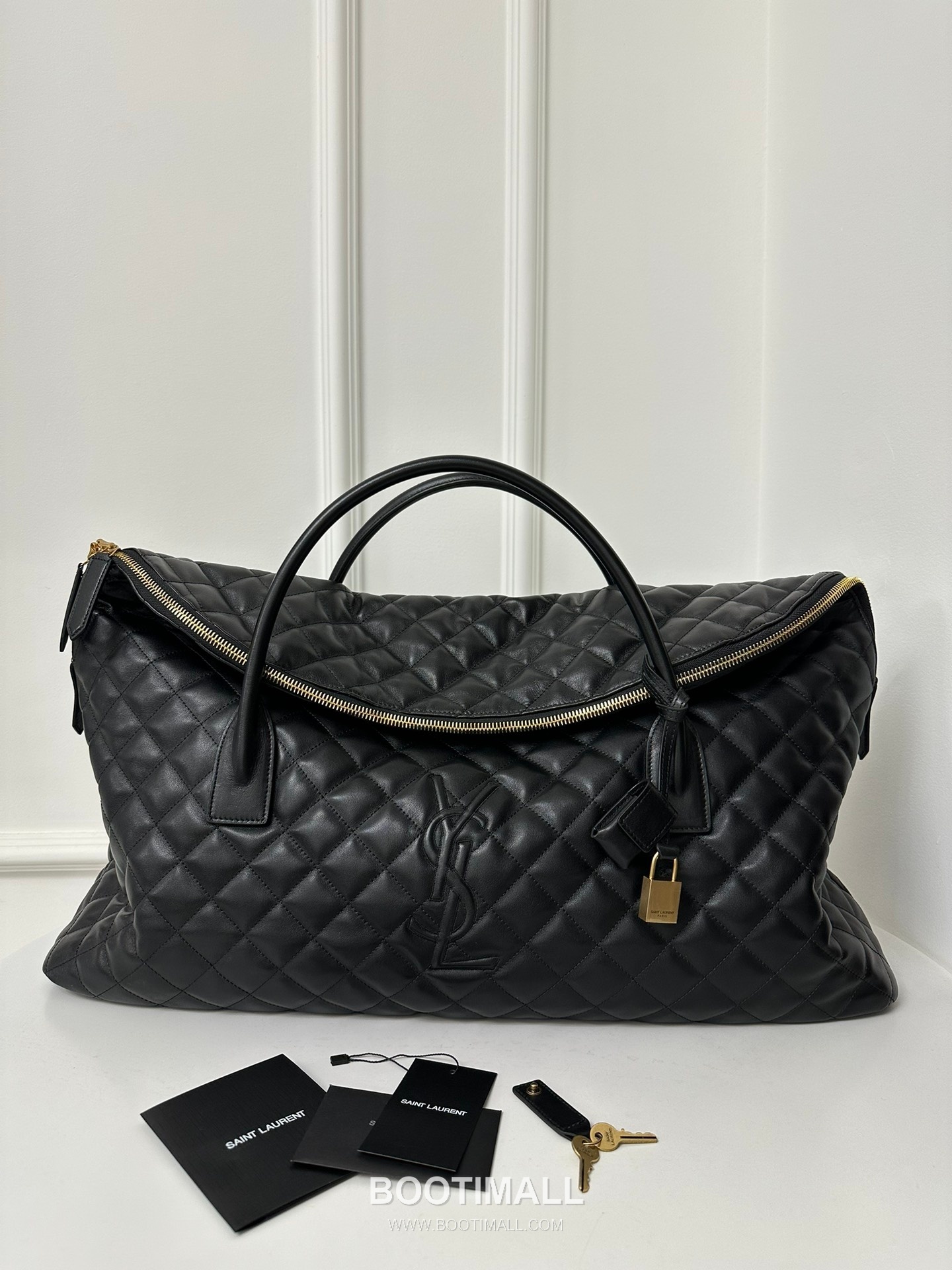 Saint Laurent ES Giant Quilted Leather Travel Bag 73600916801480 생로랑 ES 자이언트 퀼팅 레더 트래블백 56cm 11