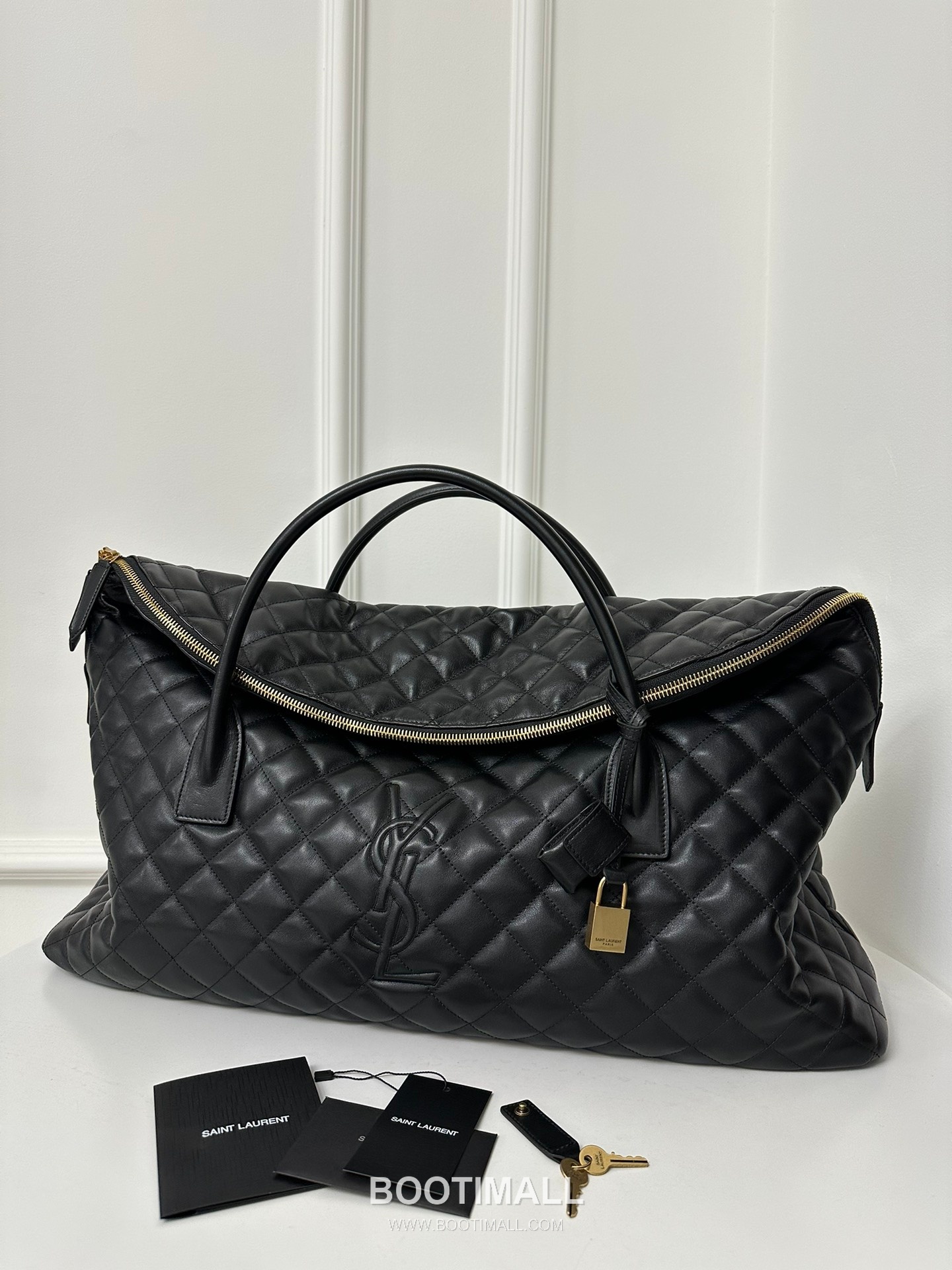 Saint Laurent ES Giant Quilted Leather Travel Bag 73600916801480 생로랑 ES 자이언트 퀼팅 레더 트래블백 56cm 12